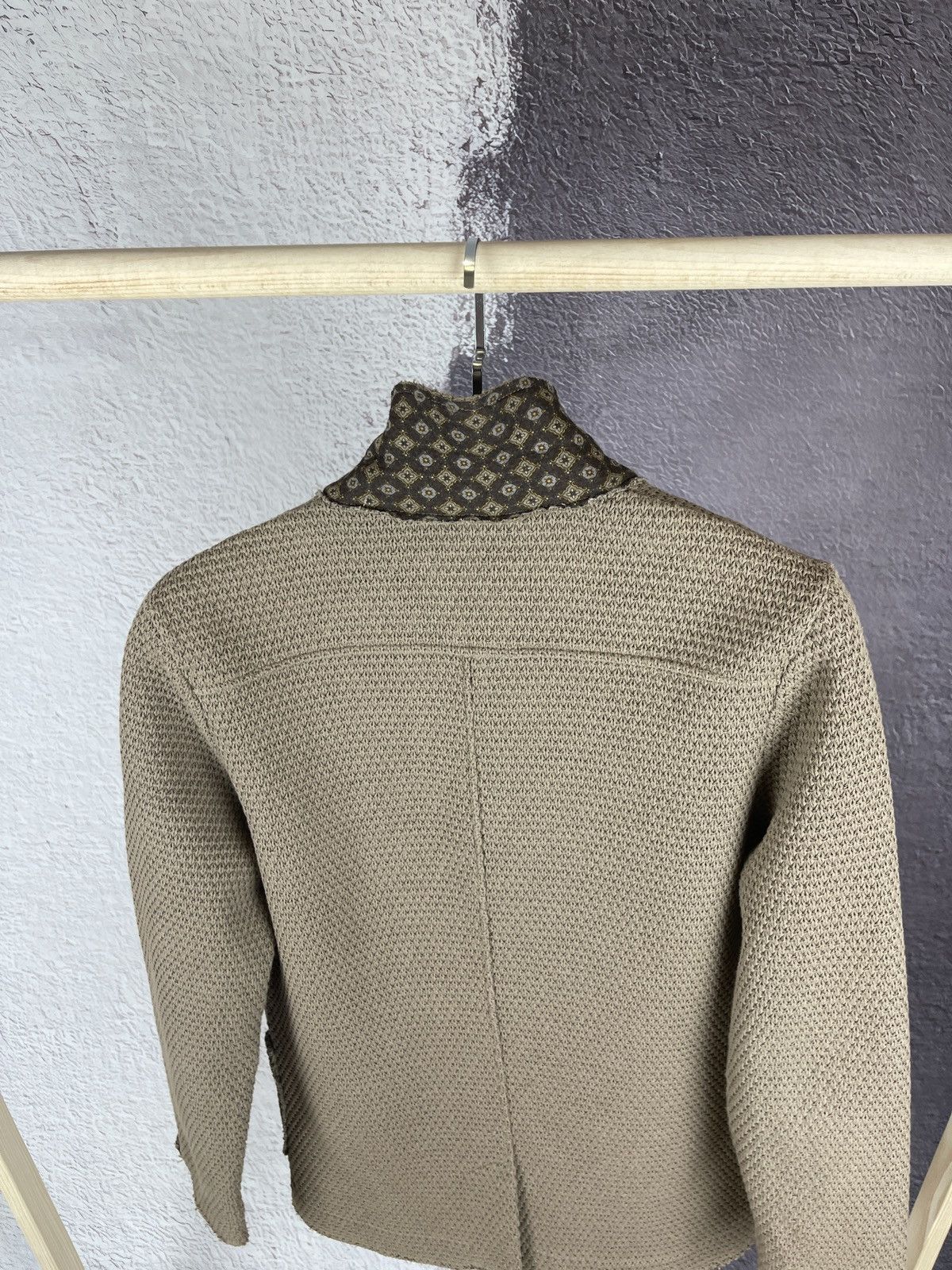 Officina36 Officina36 brown distressed blazer cotton 2 button Size 40R - 10 Thumbnail
