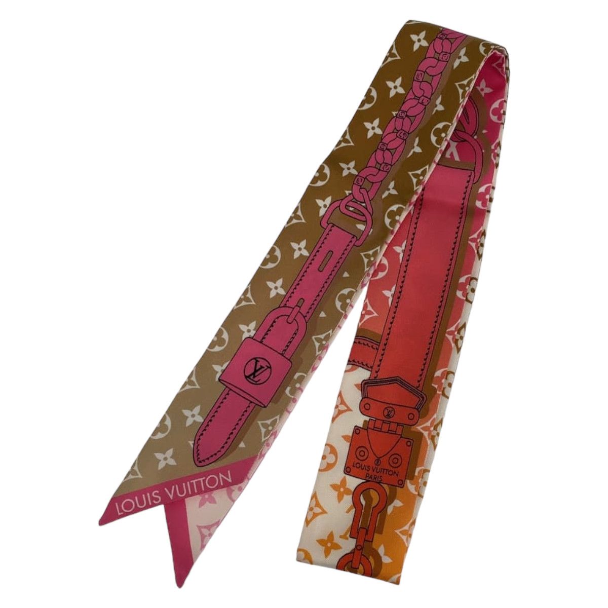 Louis Vuitton Louis Vuitton Louis Vuitton Silk Bandou BB Scarf M78453 Canvas Scarf M78453 in Very Good Condition Size ONE SIZE - 1 Thumbnail