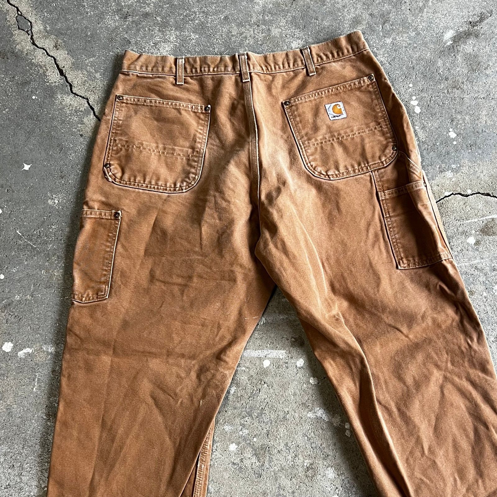 Carhartt × Vintage Carhartt brown double knee work wear carpenter pants Size US 35 - 6 Thumbnail