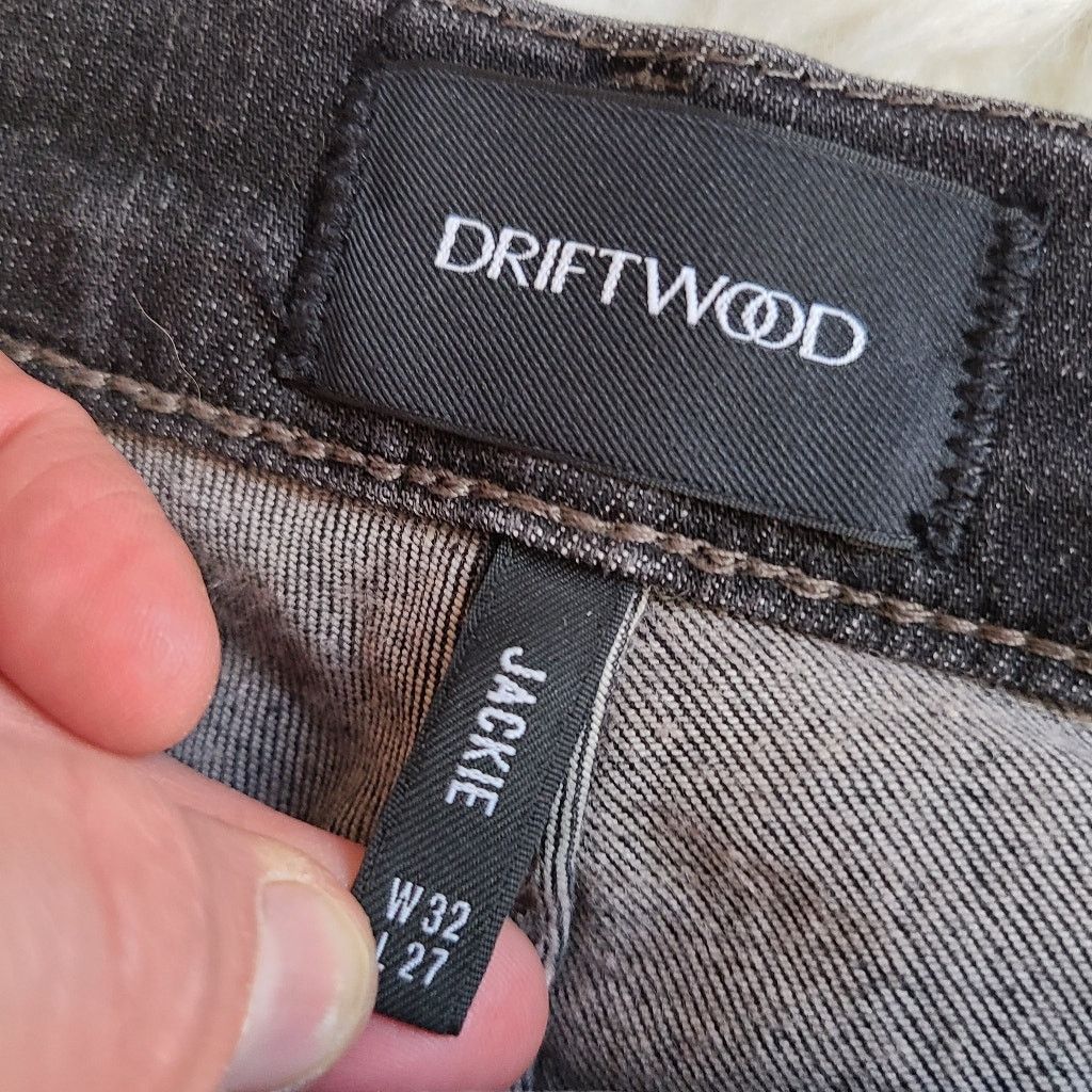 Free People Driftwood Jackie free people faded black denim jeans sz 32 Size 32" / US 10 / IT 46 - 4 Thumbnail