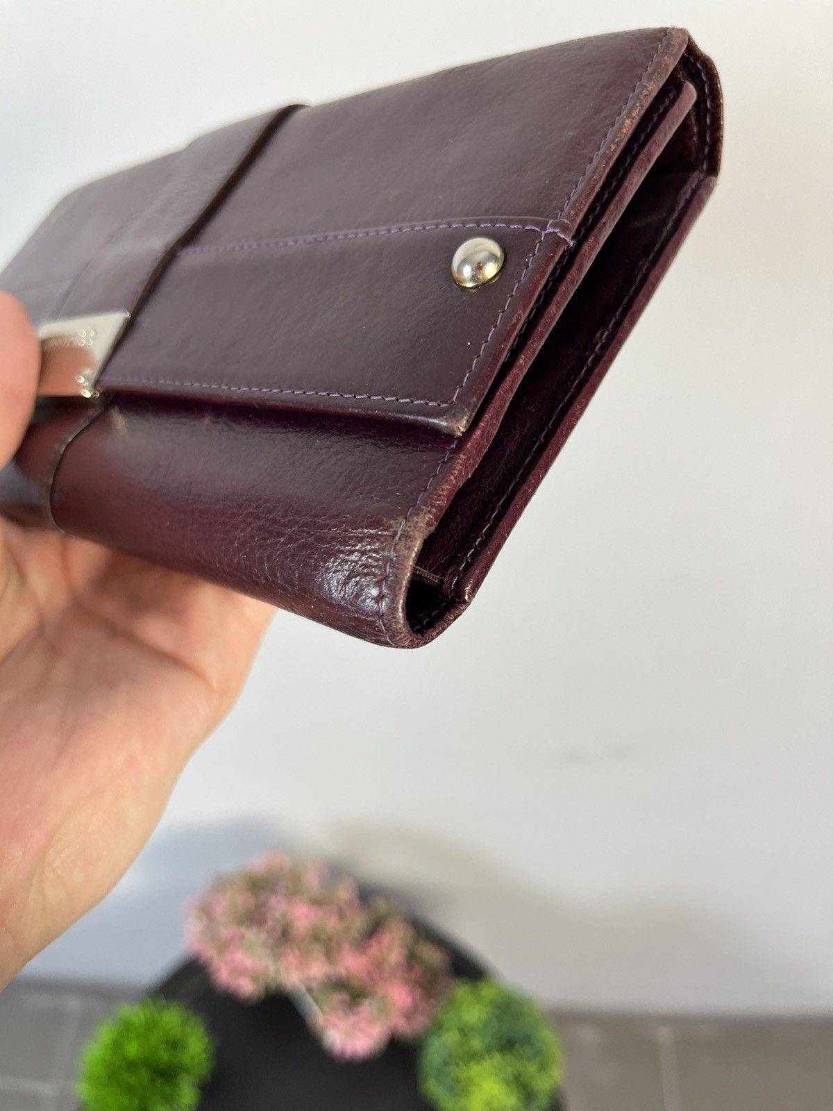 Jimmy Choo × Vintage Jimmy Choo Vintage Y2K Leather Long Wallet Bag Size ONE SIZE - 5 Thumbnail