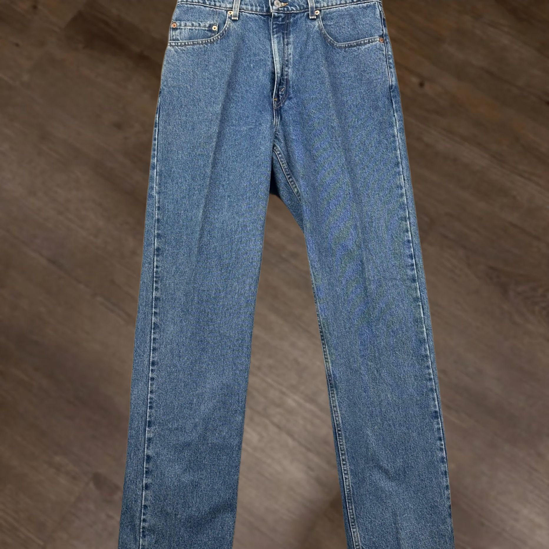 Levi's VINTAGE Levi's 505 Jeans Men 34X34 Straight Blue Regular 5-Pocket Denim Cotton 90s Mens Size US 34 / EU 50 - 1 Thumbnail