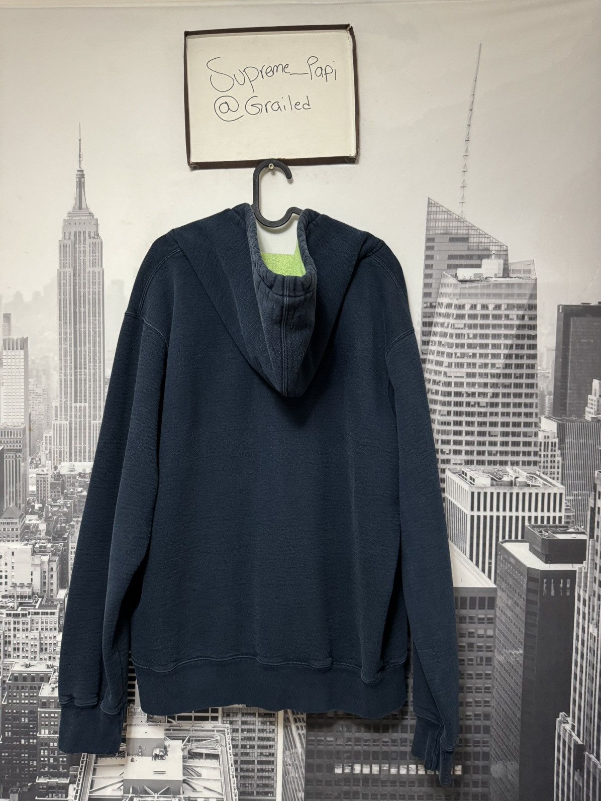Supreme 🔥 SS18 Supreme Contrast Small Box Zip Jacket Navy SZ Large Size US L / EU 52-54 / 3 - 9 Thumbnail