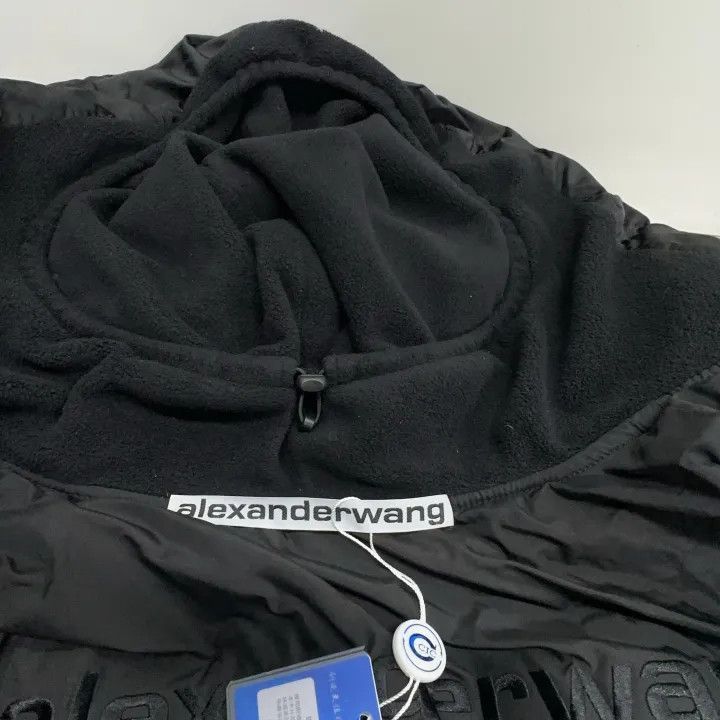 Alexander Wang Alexander Wang Black Logo Puffed Jacket for Women - Size L / US 10 / IT 46 - 6 Thumbnail