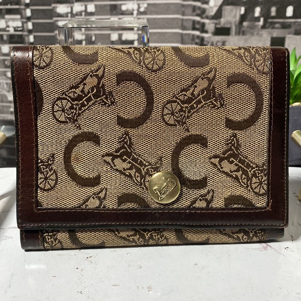 Celine Authentic CELINE Horse Carriage Wallet Size ONE SIZE - 5 Thumbnail