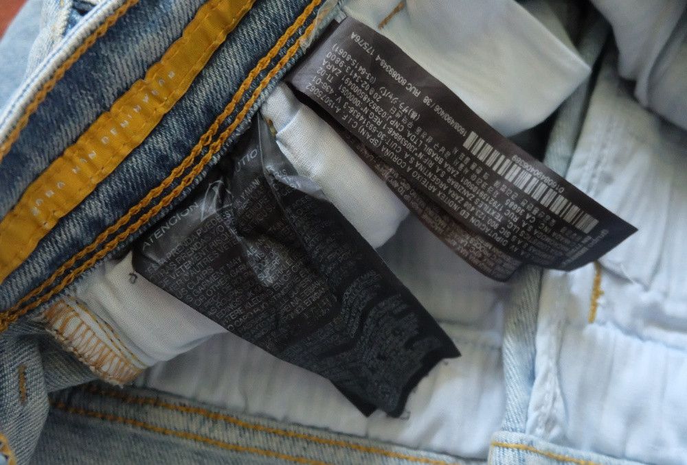 Zara Zara Man Denim Wear Slim Fit Distressed Indigo Size US 30 / EU 46 - 4 Thumbnail