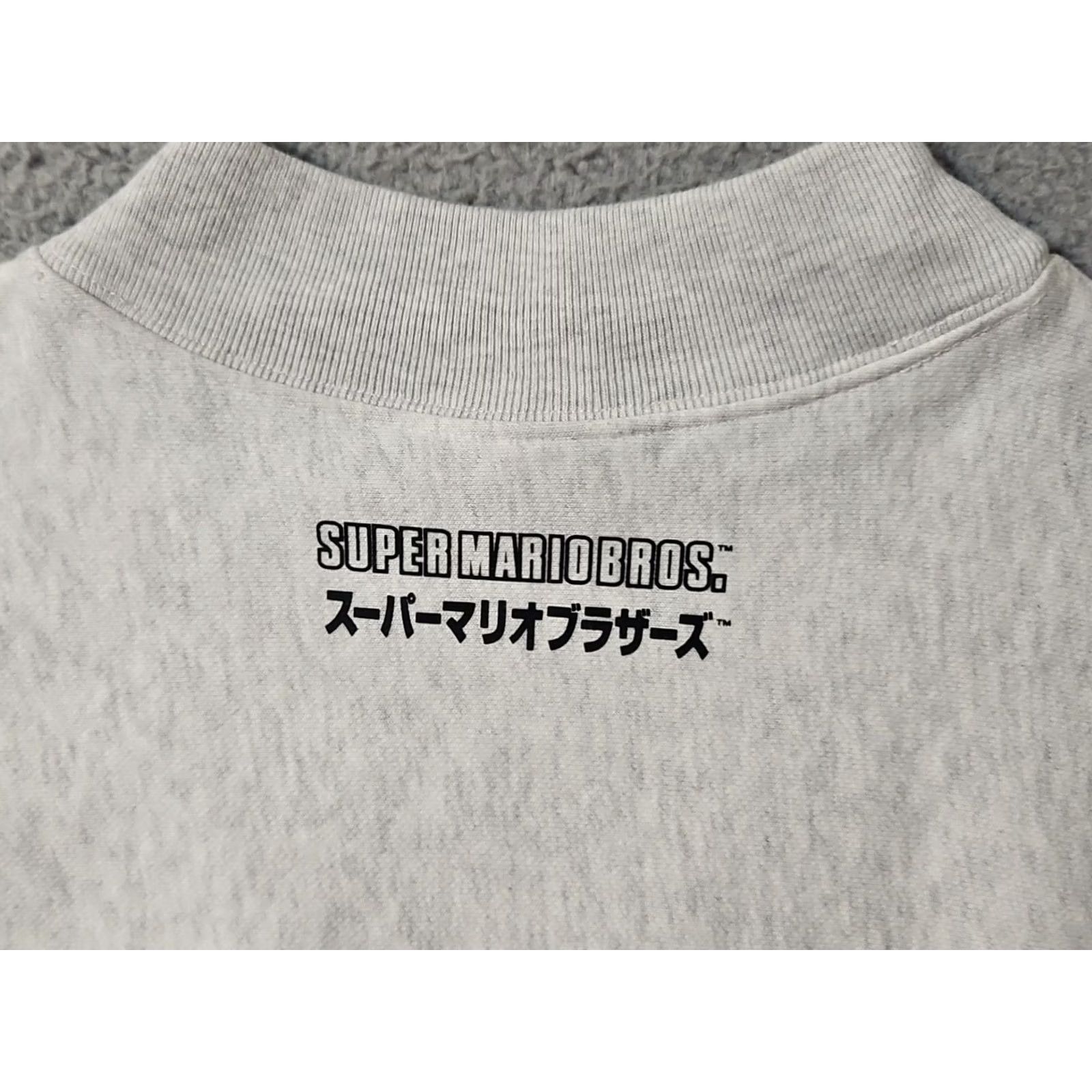 Champion Champion Super Mario Bros Reverse Weave Sweatshirt Womens Small Gray Cropped Size S / US 4 / IT 40 - 3 Thumbnail