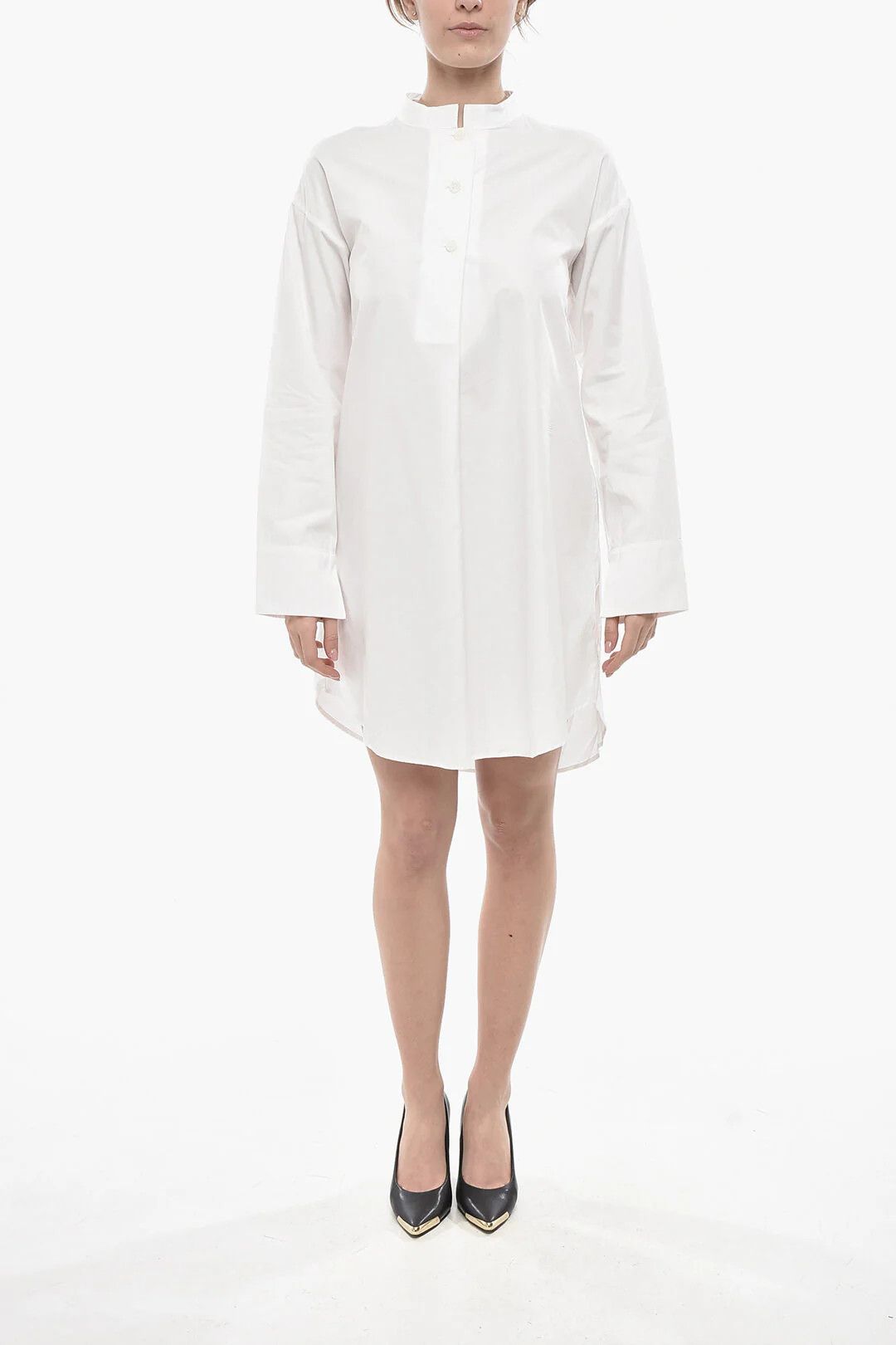 Givenchy og1mm0326 Poplin Shirtdress in White Size XS / US 0-2 / IT 36-38 - 1 Thumbnail