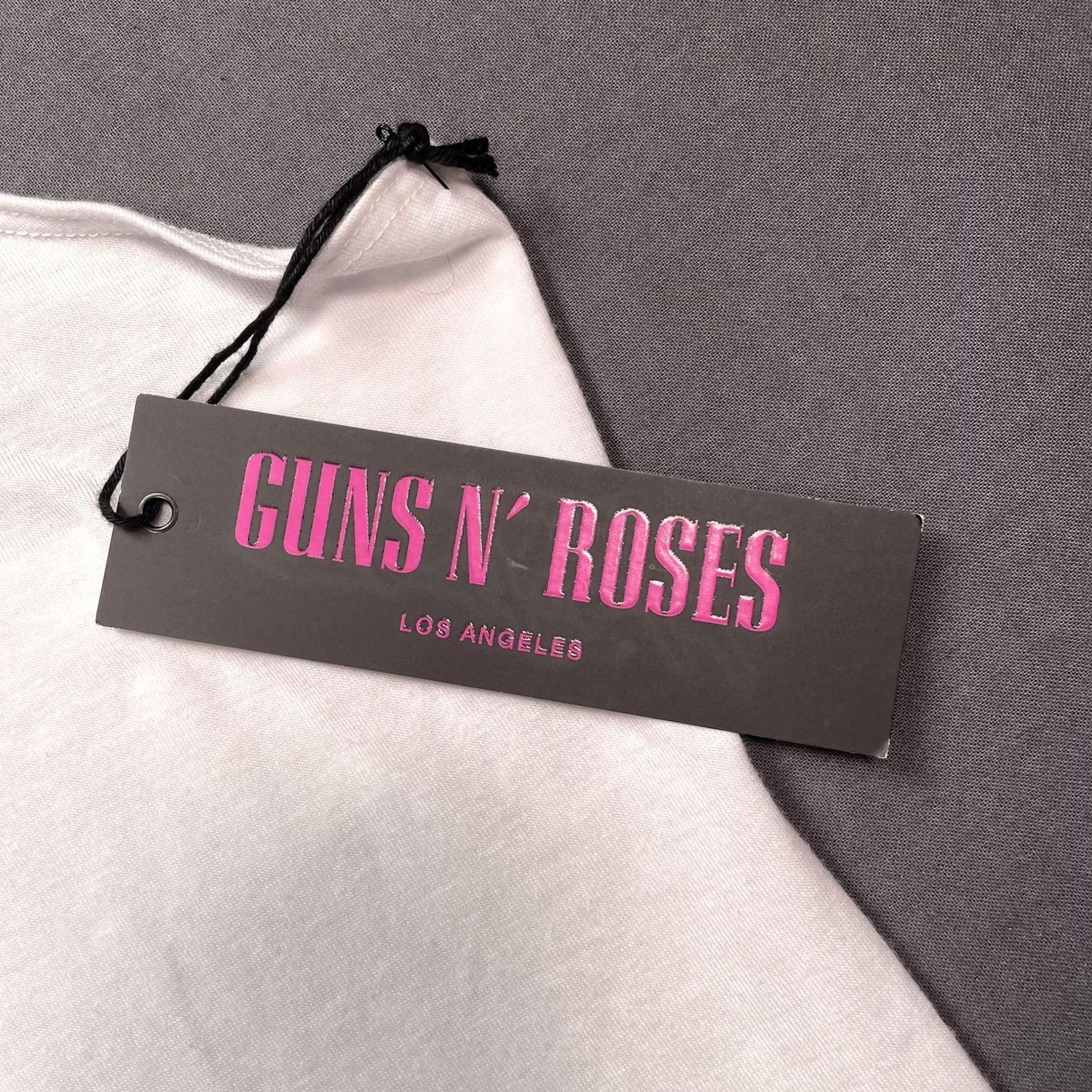 Vintage Guns N' Roses Womens M White Halter Bodysuit Graphic Rock Maxfield Los Angeles Connection Top Size M / US 6-8 / IT 42-44 - 4 Thumbnail