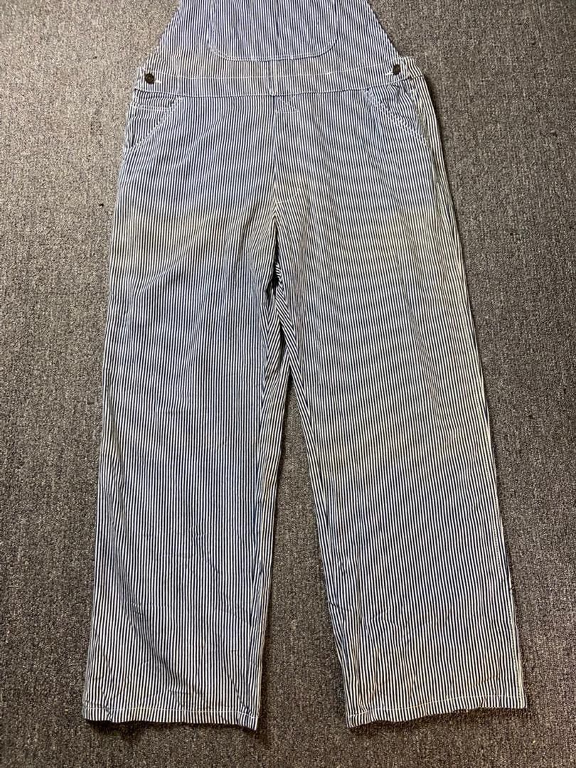 Japanese Brand Eight TradeMark Standard Stripes Denim Overalls (197) Size US 39 - 13 Thumbnail