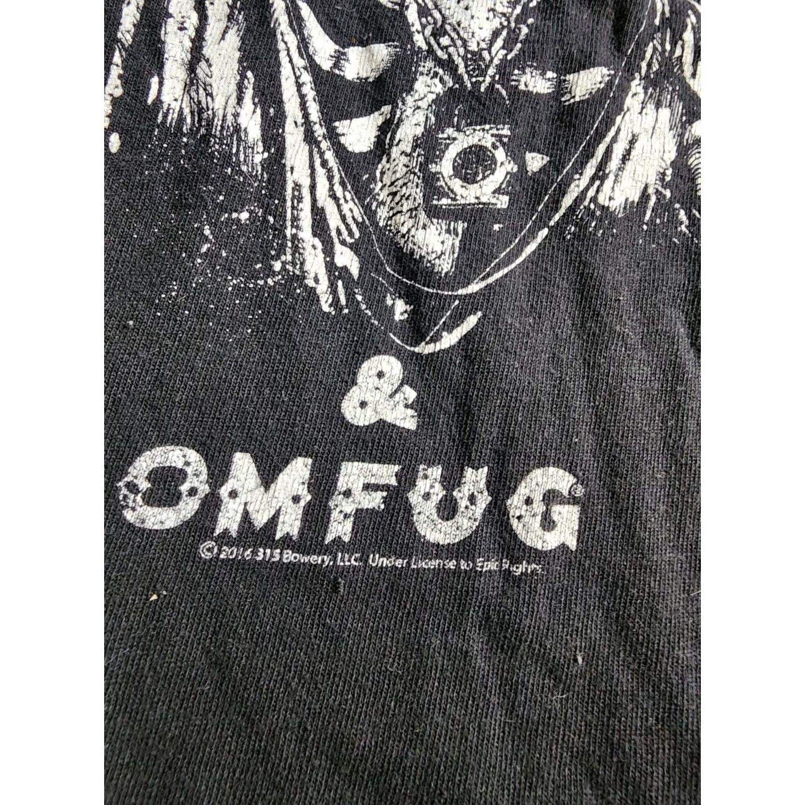 Vintage Mens XS CBGB & OMFUG - 315 Bowery L.L.C. - 2016 Skull T Shirt Underground Rock Shirt XS Black Mens Size US XS / EU 42 / 0 - 5 Thumbnail