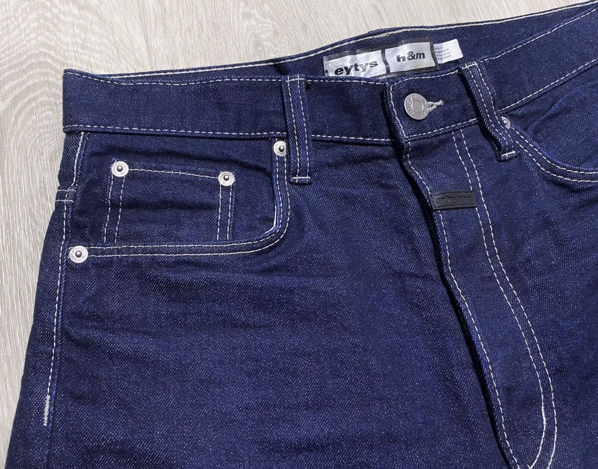 Eytys Unisex Eytys H&M Red Selvedge Navy Cotton Heavy Denim Jeans Size US 28 / EU 44 - 13 Thumbnail