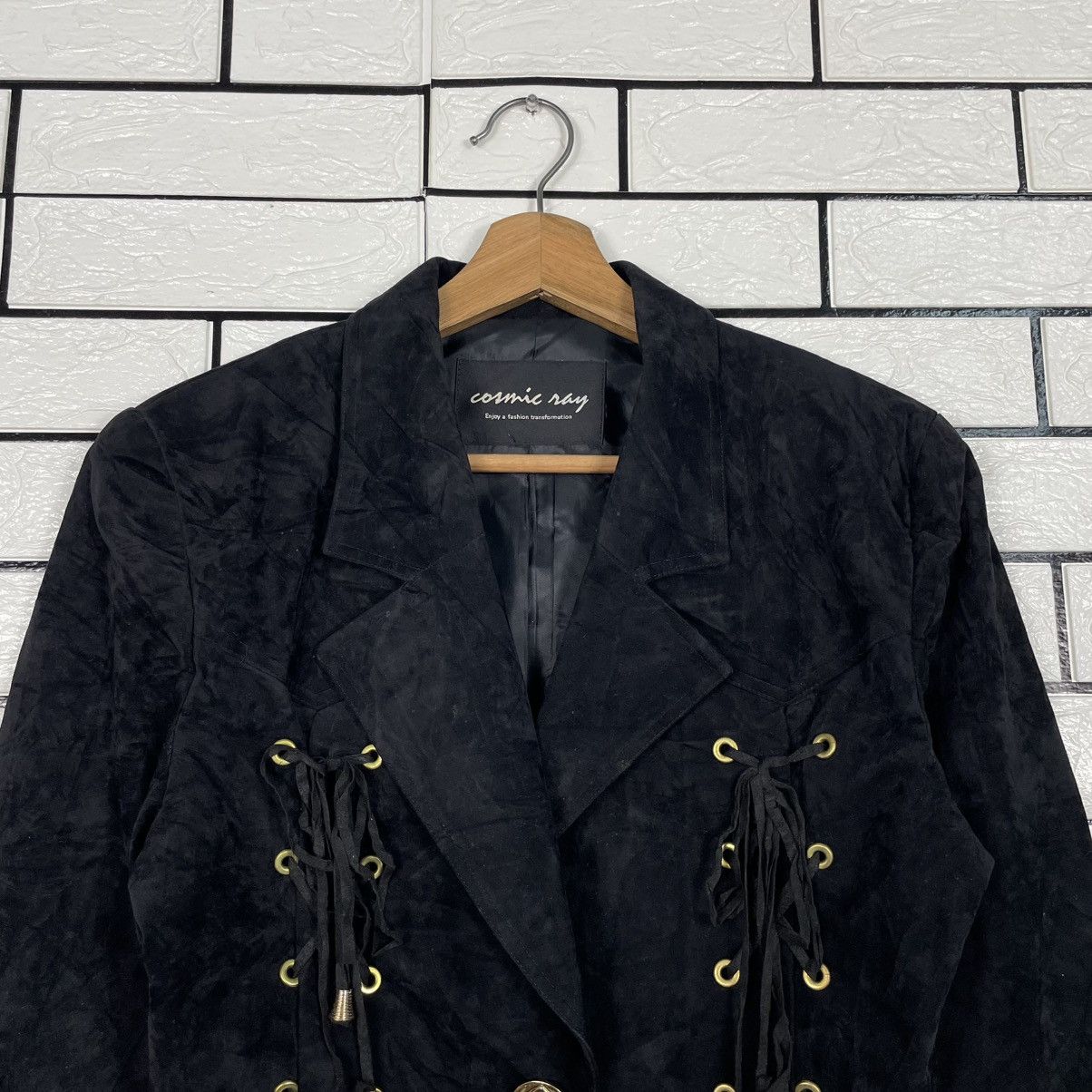 Japanese Brand Cosmic Ray Crop Jacket Size S / US 4 / IT 40 - 2 Thumbnail