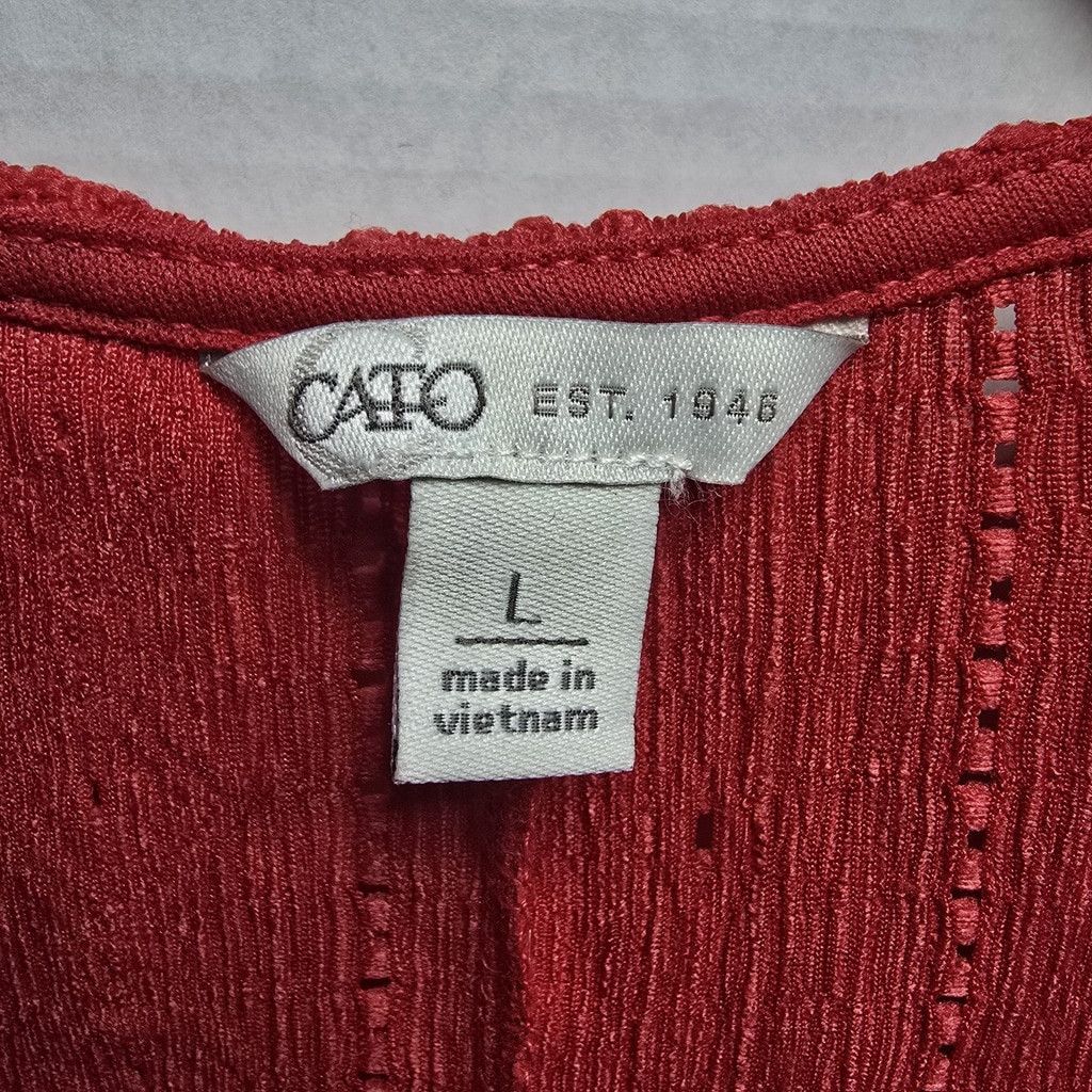 Cartoon Network Women's Red Cato Sleeveless Tank Large Tie Up Size L / US 10 / IT 46 - 5 Thumbnail