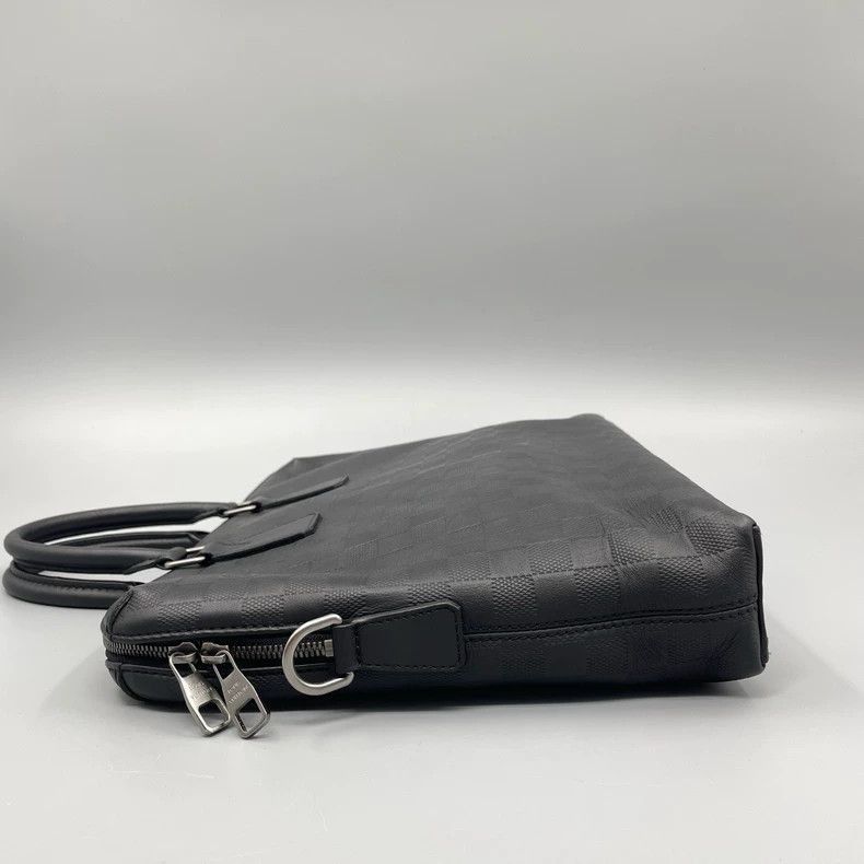 Louis Vuitton Louis Vuitton Louis Vuitton Black Checkerboard Briefcase B Size ONE SIZE - 3 Thumbnail