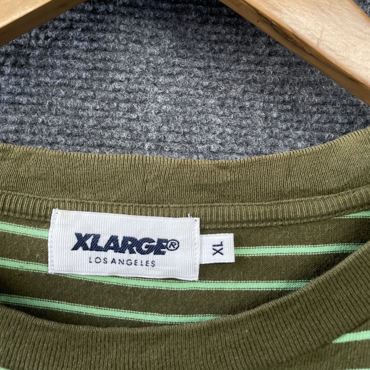 X-LARGE × Xlarge X Large Made in Japan Stripes Skater T Shirt Size US XL / EU 56 / 4 - 3 Thumbnail