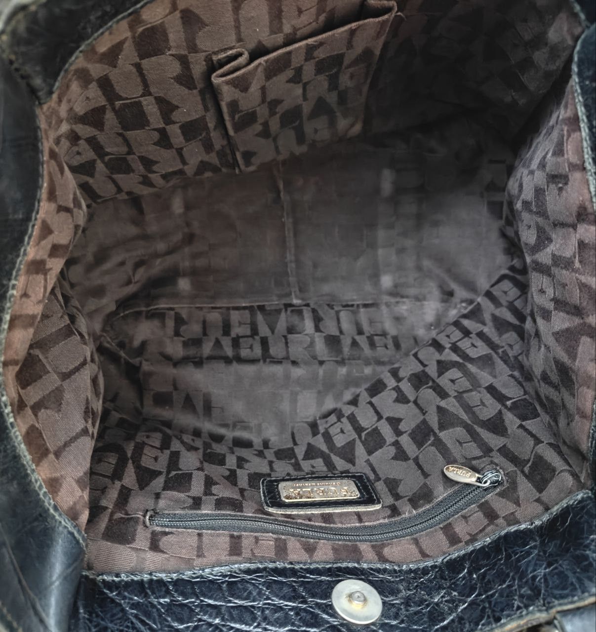 Vintage Furla Leather Handbag, Made in Romania