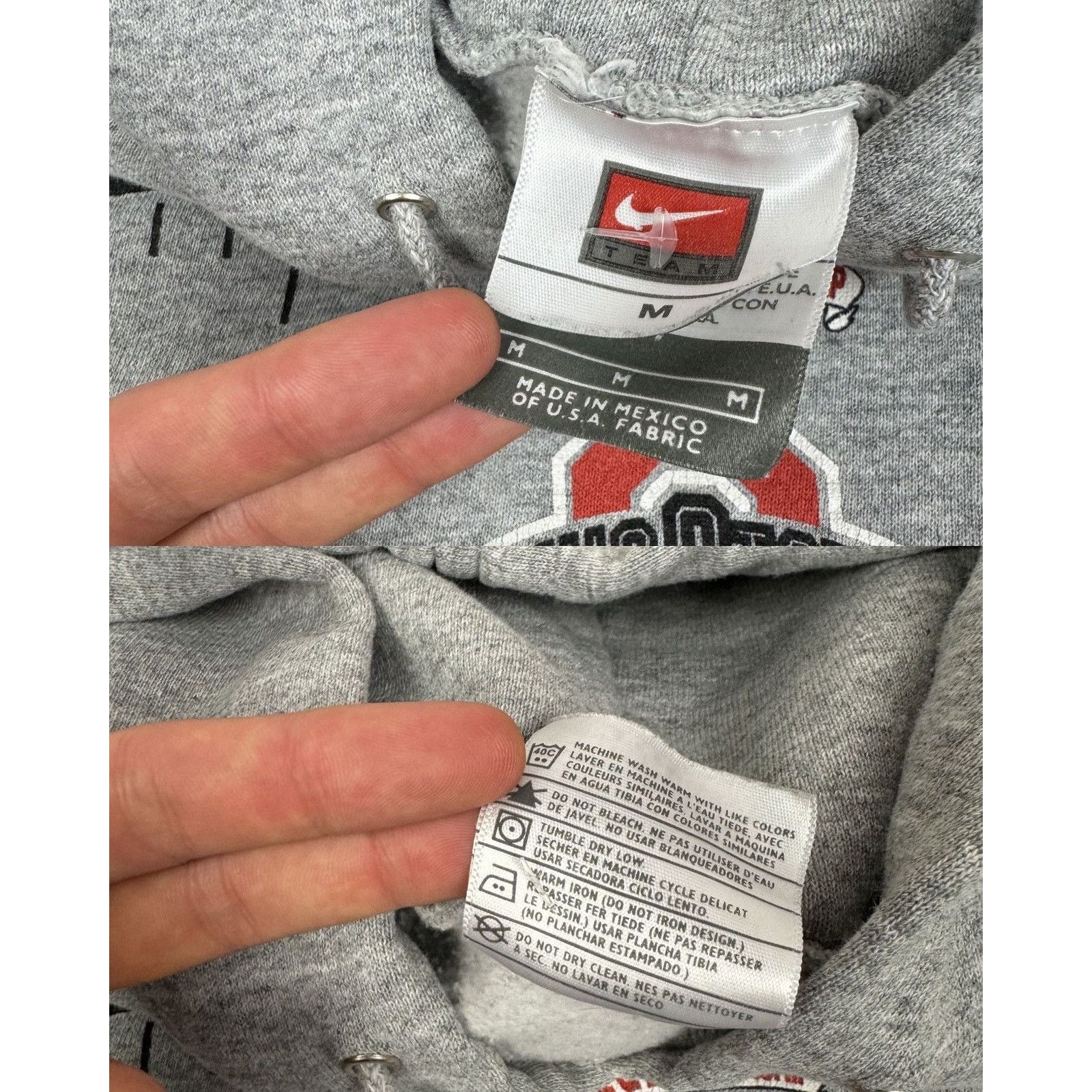 Nike Nike Men's Gray Ohio State Buckeyes Football Hoodie Medium Size US M / EU 48-50 / 2 - 2 Thumbnail