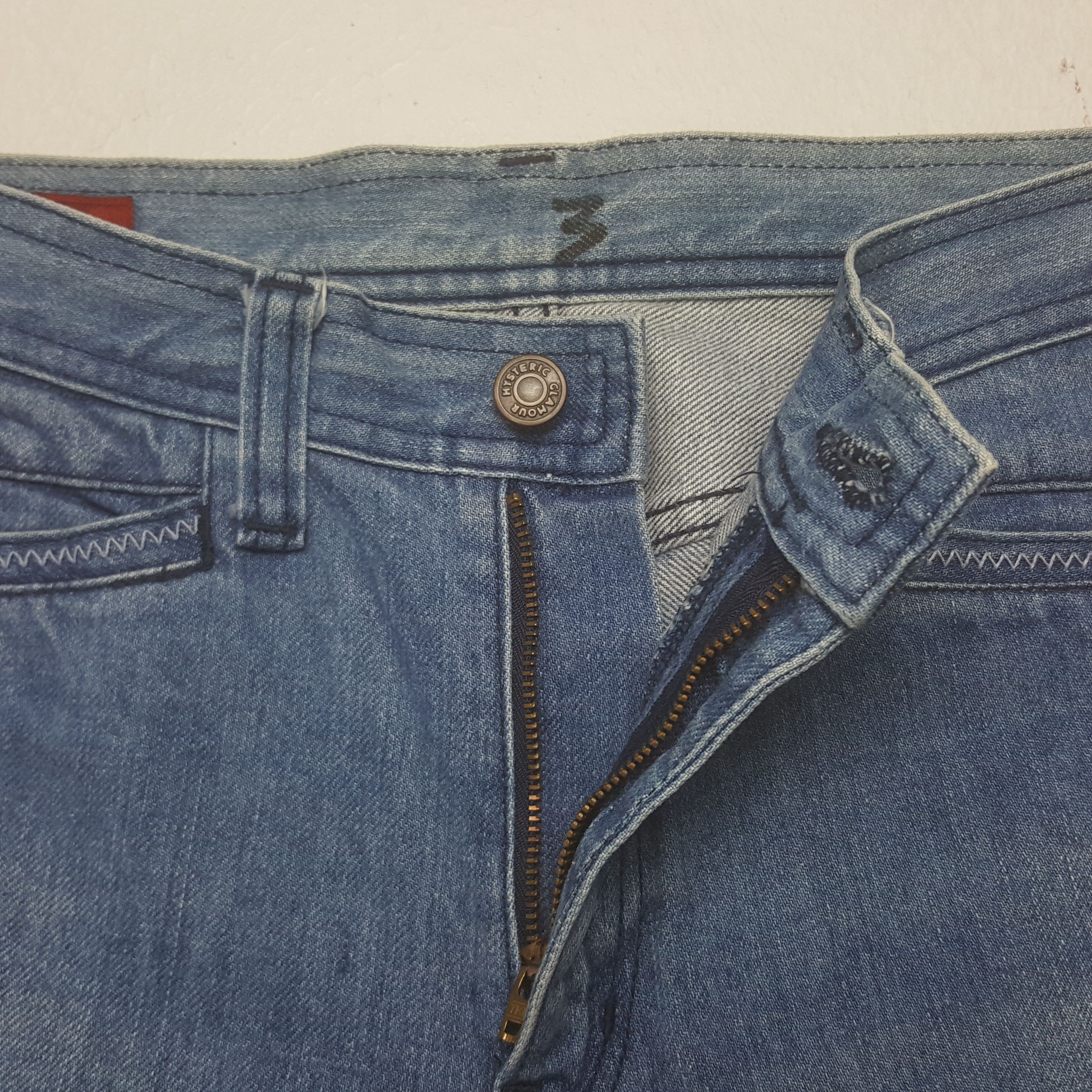 Hysteric Glamour × Japanese Brand × Vintage Vintage Hysteric Glamour Japanese Custom Art Bootcut Jeans Size US 27 - 13 Thumbnail