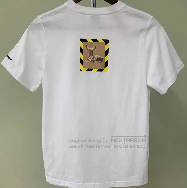 Burberry Burberry White Cotton Men's T. Size US M / EU 48-50 / 2 - 2 Thumbnail