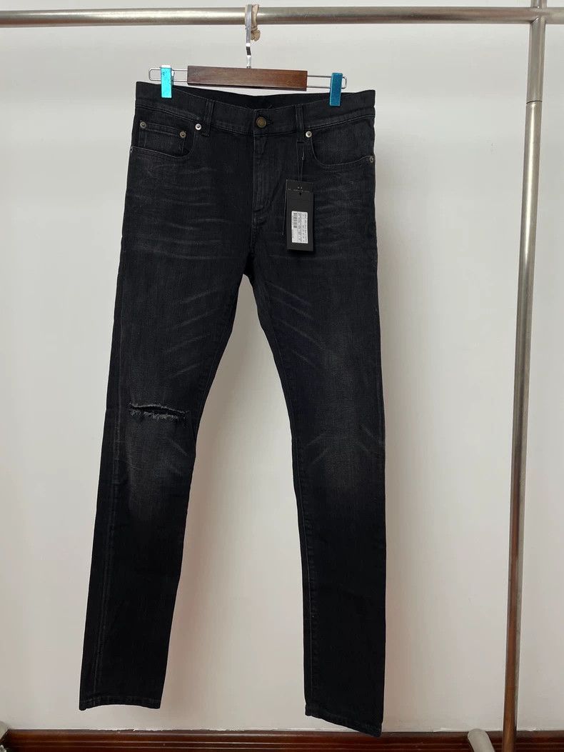 Saint Laurent Paris Saint Laurent Paris Straight Denim Jeans Size US 30 / EU 46 - 1 Thumbnail