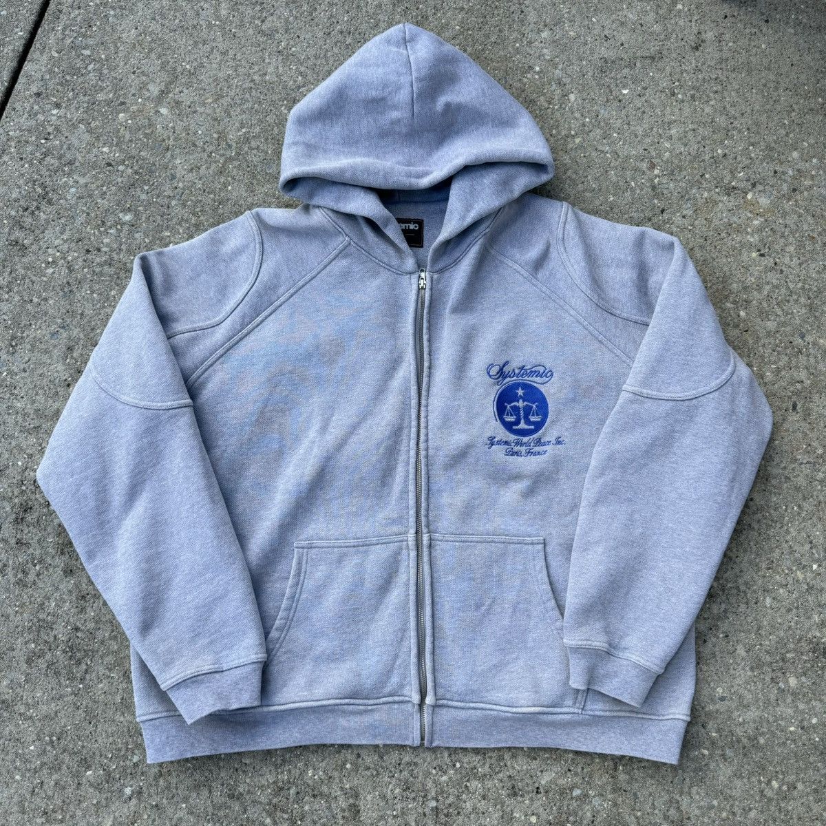 Streetwear Systemic Heavy Zip Up Hoodie | Grailed