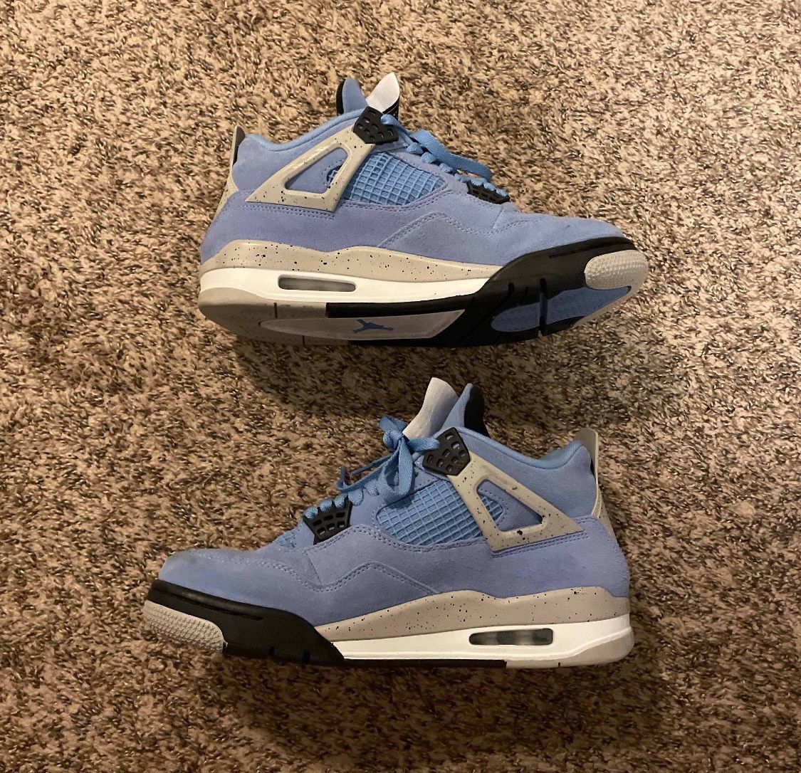 Nike Jordan 4 University Blue Size US 8 / EU 41 - 2 Thumbnail