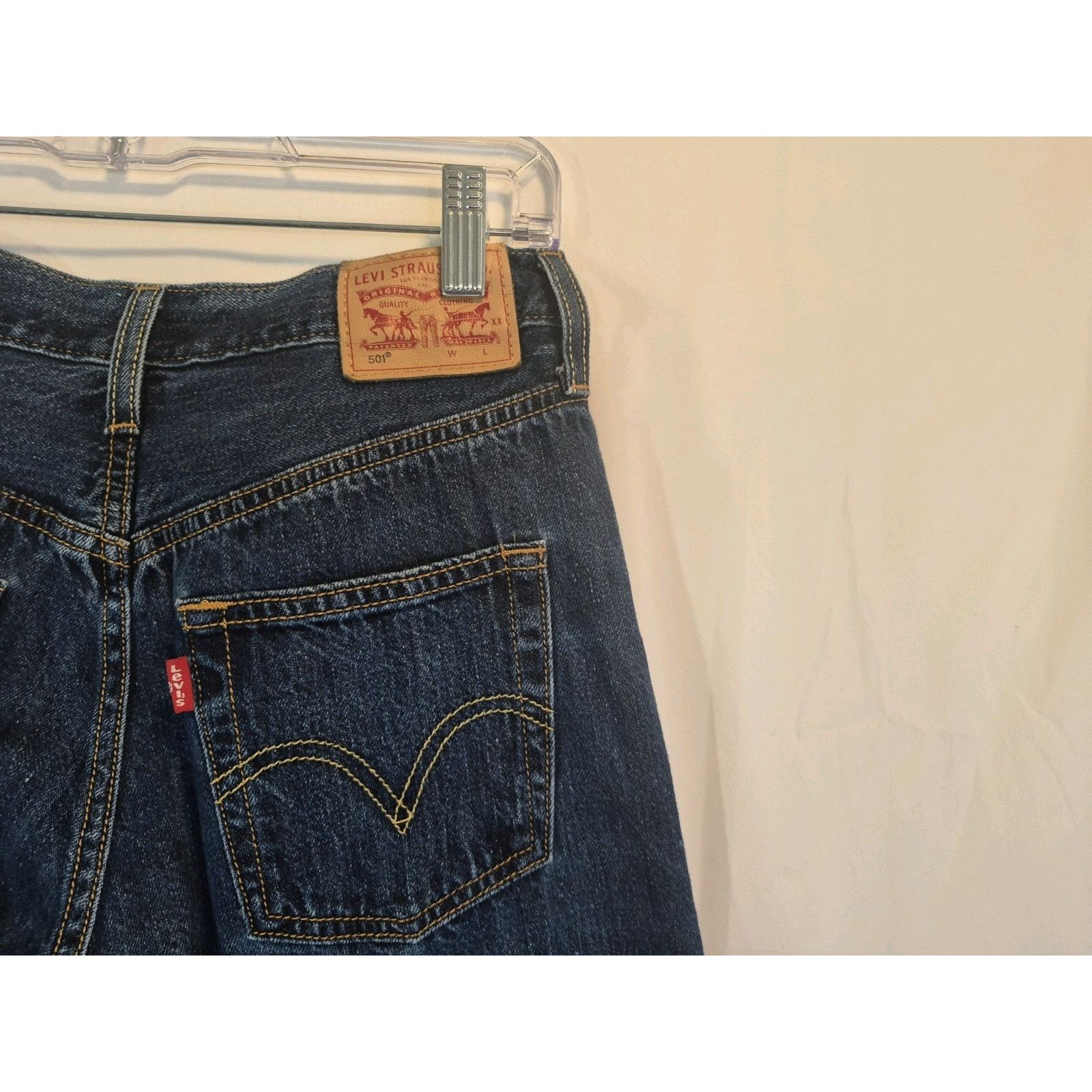 Levi's Levi's 501 Womens Selvedge White Oak Cone Jeans 24 x 32 Size 24" / US 00 / IT 34 - 7 Thumbnail