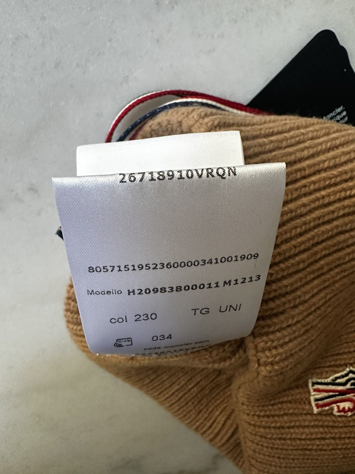 Moncler Ribbed Wool Beanie with Faux Fur Pompom Size ONE SIZE - 10 Thumbnail