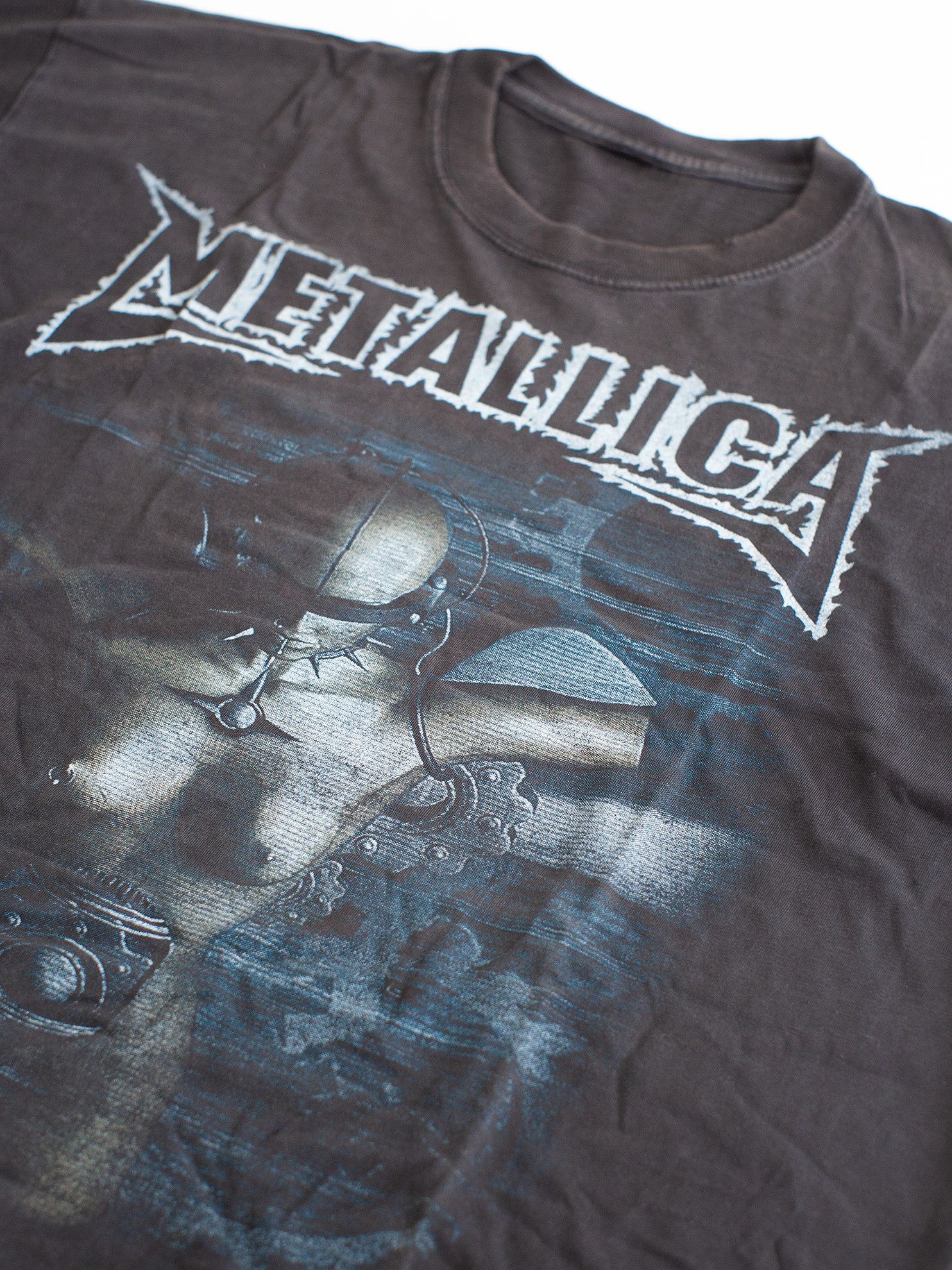 Vintage Vintage 90s / 00s Metallica Cyberpunk Bootleg T-Shirt Size US L / EU 52-54 / 3 - 3 Thumbnail