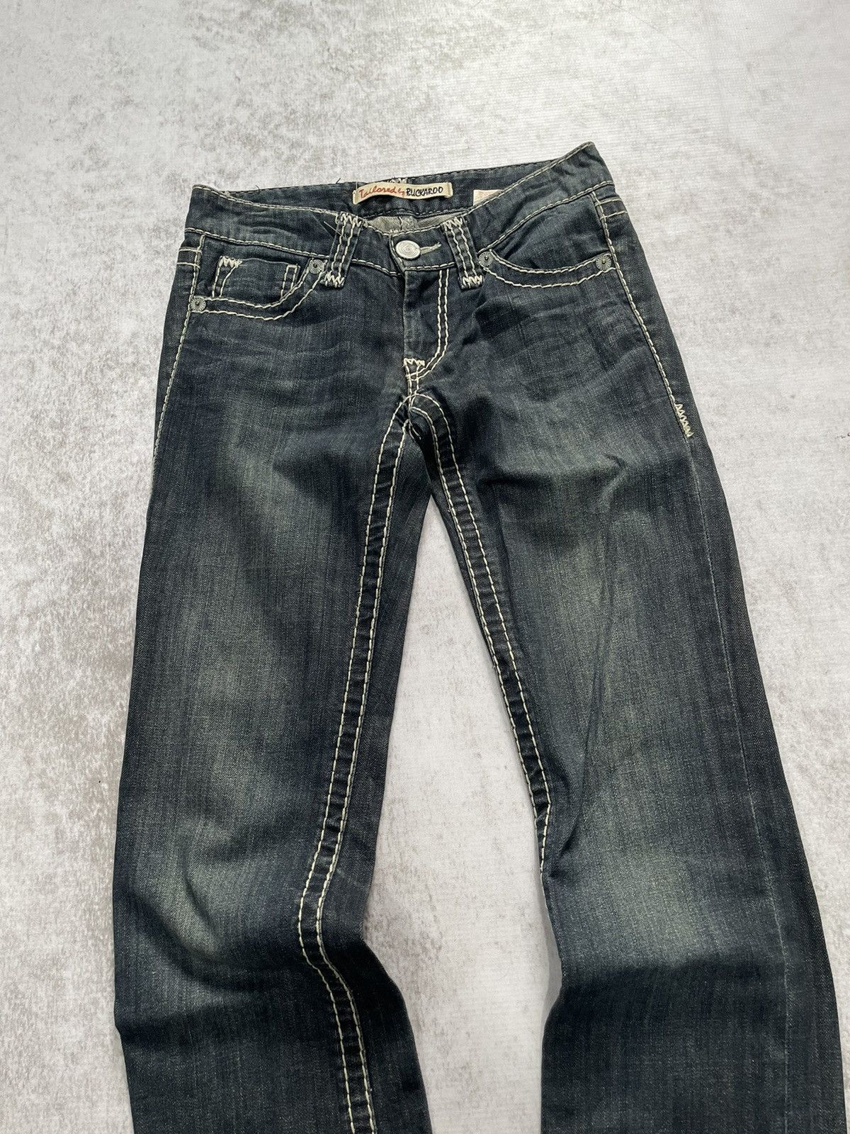 If Six Was Nine × Japanese Brand × Le Grande Bleu (L.G.B.) 2000s bootcut buckaro acid wash japan denim pants y2k style Size US 27 - 2 Thumbnail
