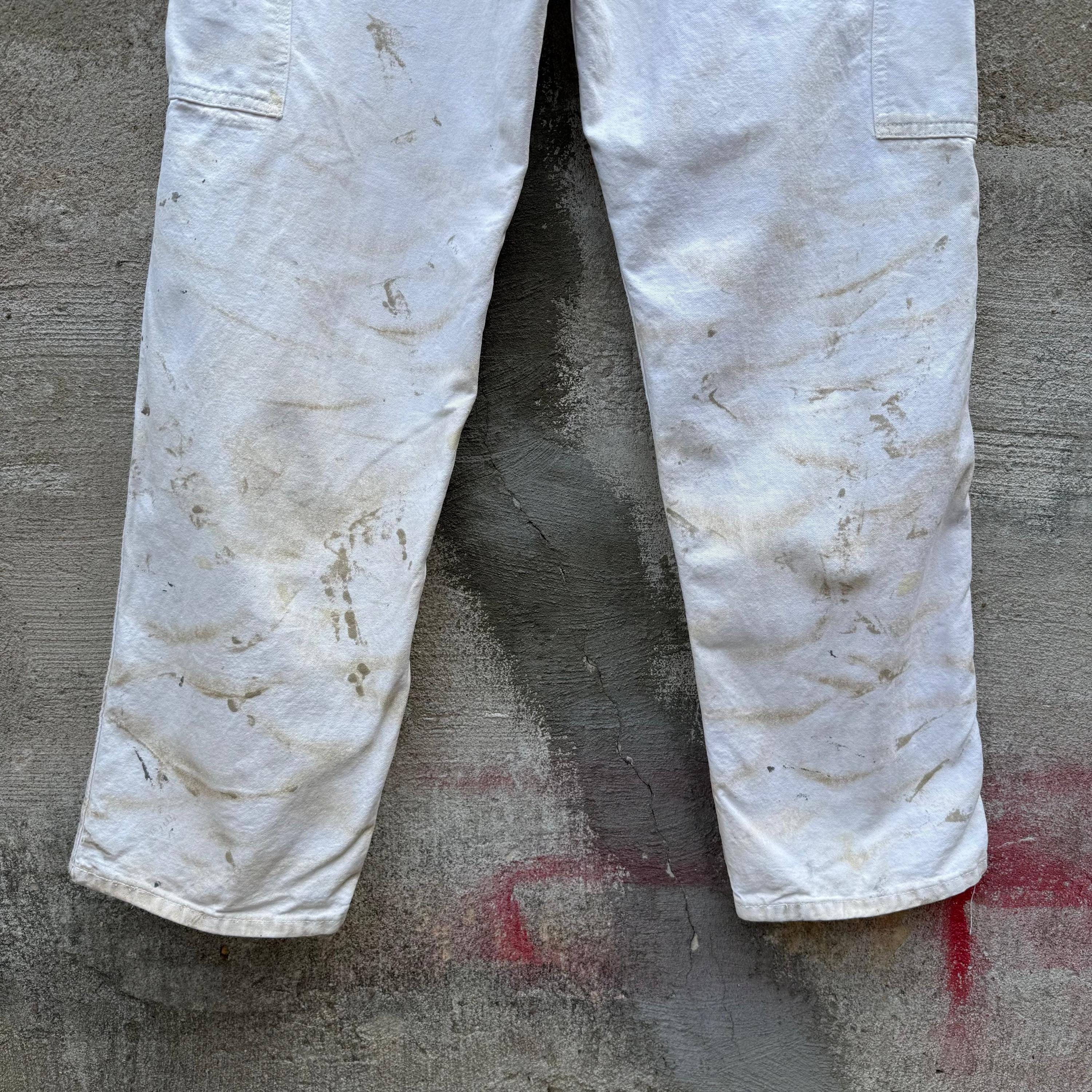 Stan Ray × Vintage 80's Stan Ray Painter White Paint Splatter Pants Size US 31 - 9 Thumbnail