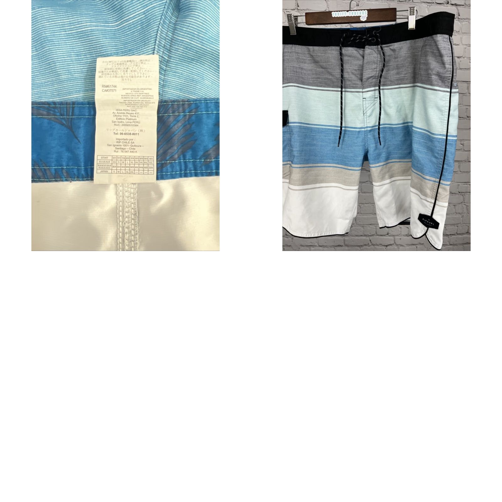 Rip Curl Rip Curl Board Swim Shorts Men’s 40 Blue Gray Live The Search Pocket Strap Logo Size US 40 / EU 56 - 8 Thumbnail