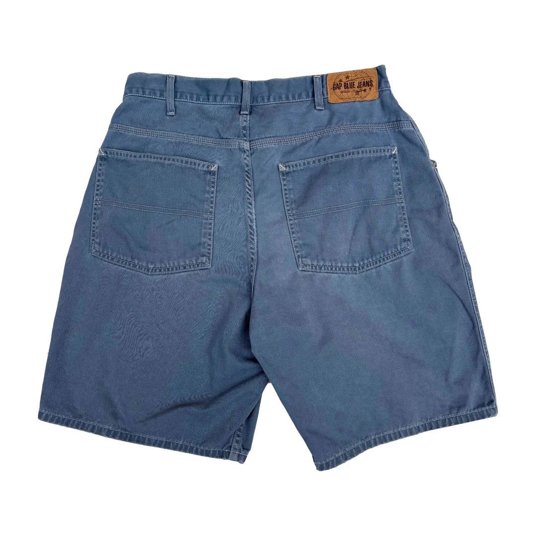 Gap Gap 1990 90s Vintage Blue Jeans Denim W34 Baggy Shorts Size US 34 / EU 50 - 1 Thumbnail
