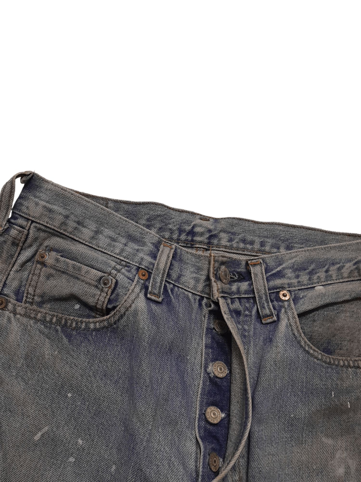 Levi's 80s Levis 501 Selvedge USA Stamped #6 Denim (J6) waist 28 Size US 28 / EU 44 - 5 Thumbnail