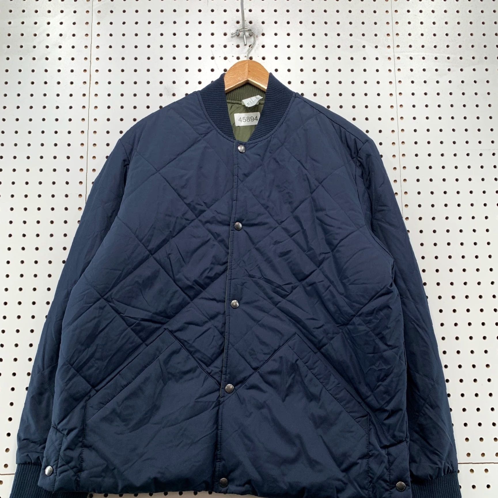 Banana Republic Banana Republic Jacket | Reversible | Military Quilted Insulated Bomber | Blue Green | Large | Men | L | Polyester | ™ Size US L / EU 52-54 / 3 - 3 Thumbnail