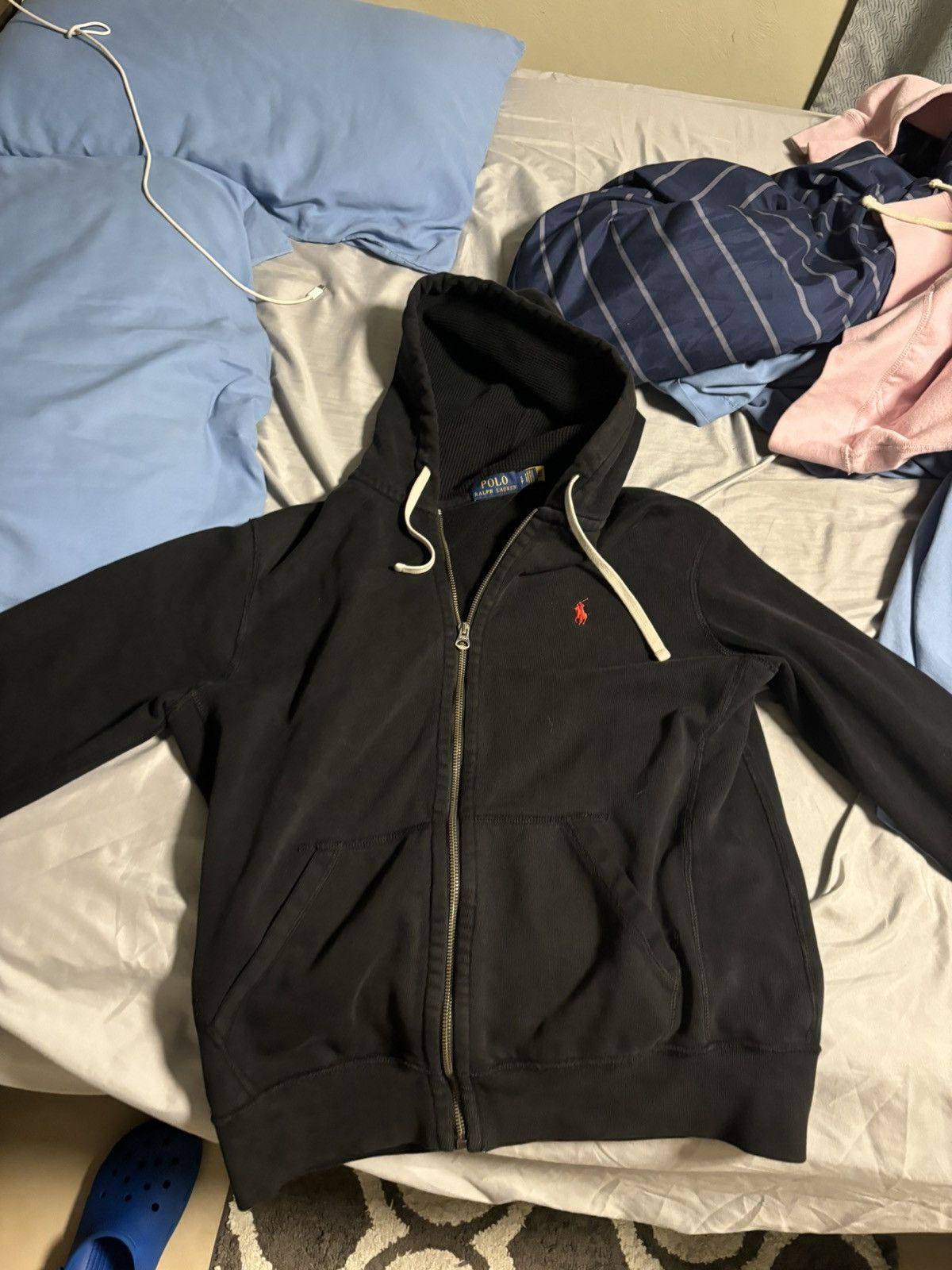 Ralph Lauren black polo ralph lauren hoodie - great for winter Size US S / EU 44-46 / 1 - 1 Thumbnail