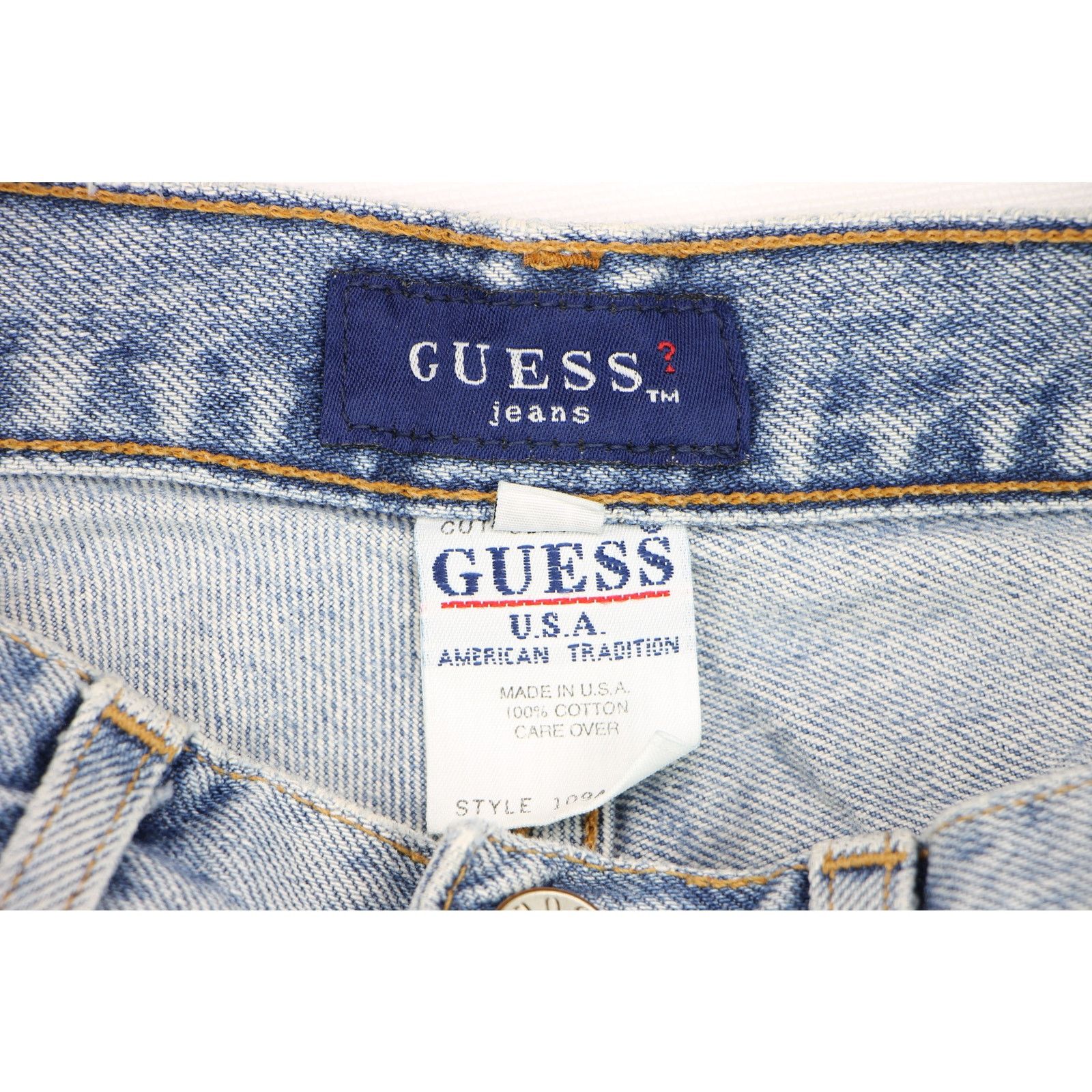 Guess Vintage Guess Jeans USA Made Rock Grunge Denim Jean Shorts Size US 26 / EU 42 - 9 Thumbnail