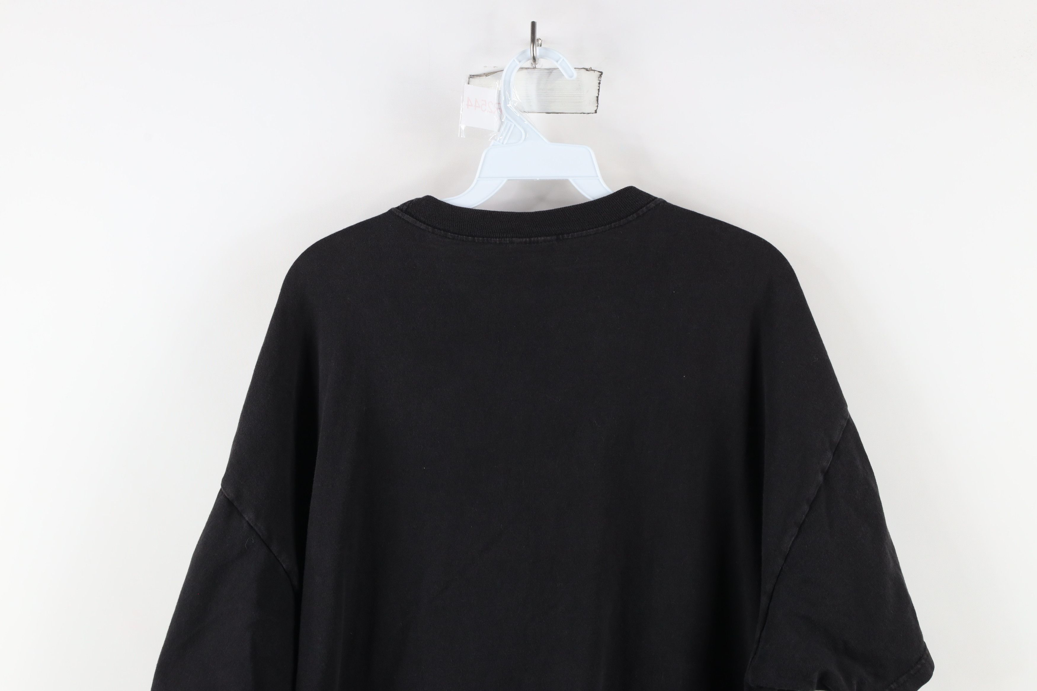 Vintage Vintage 90s Streetwear Blank Cotton Pocket T-Shirt Black Size US XL / EU 56 / 4 - 8 Thumbnail
