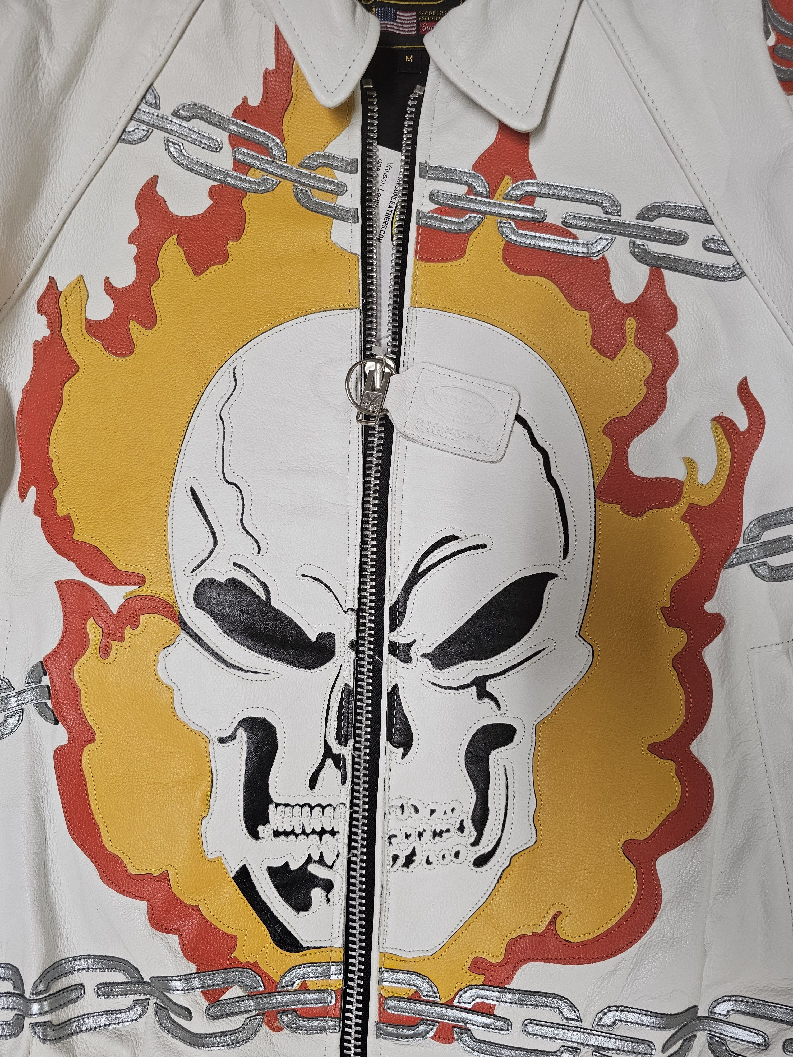 Supreme × Vanson Leathers SUPREME VANSON LEATHERS GHOST RIDER JACKET Size US M / EU 48-50 / 2 - 3 Thumbnail