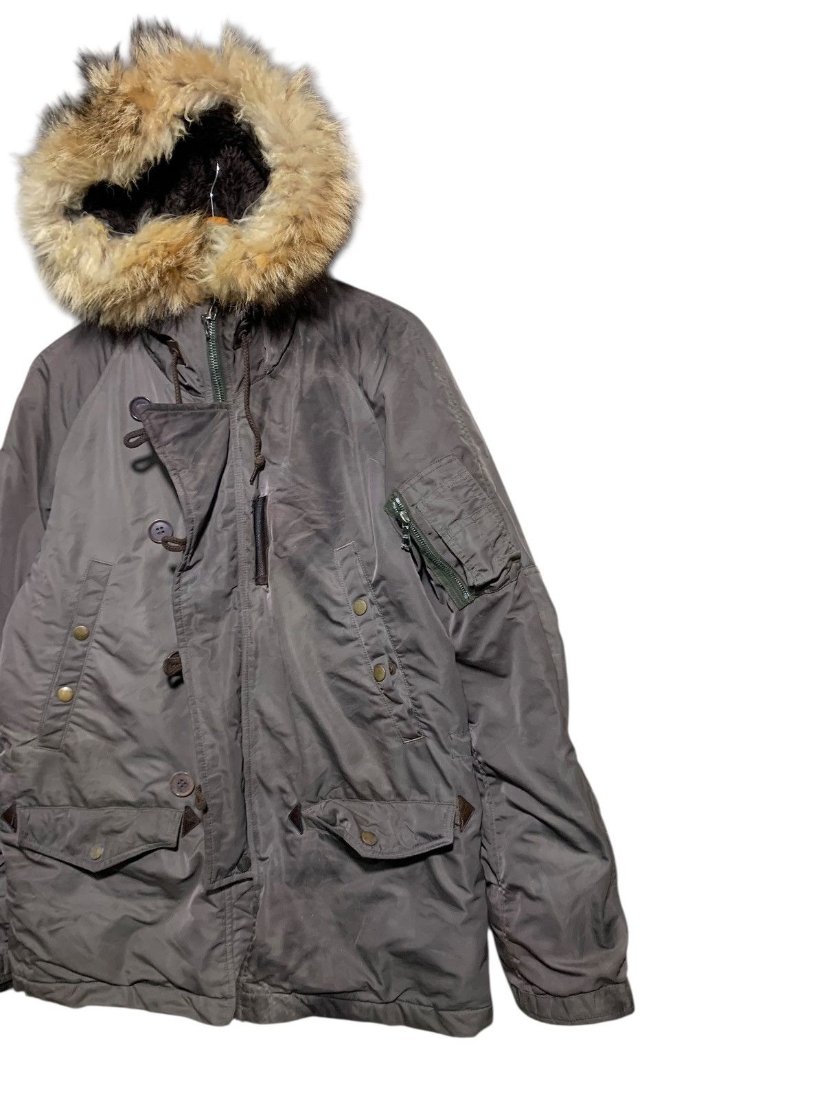 wjk 🔥WJK FUR PARKA COLD JACKETS RIRI ZIPPER HOODIE Size US M / EU 48-50 / 2 - 4 Thumbnail