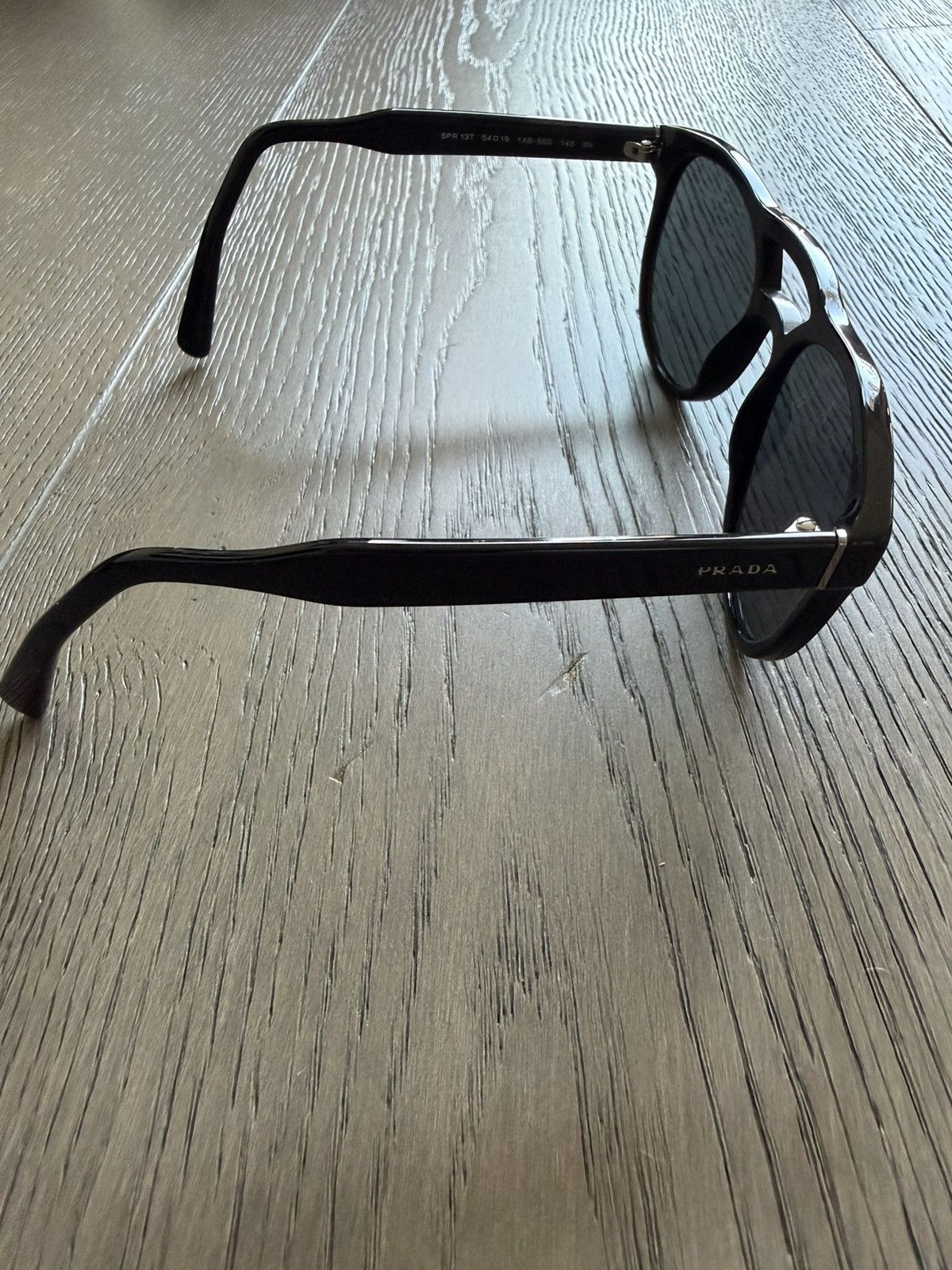Prada Prada Black Sun Glasses Size ONE SIZE - 4 Thumbnail