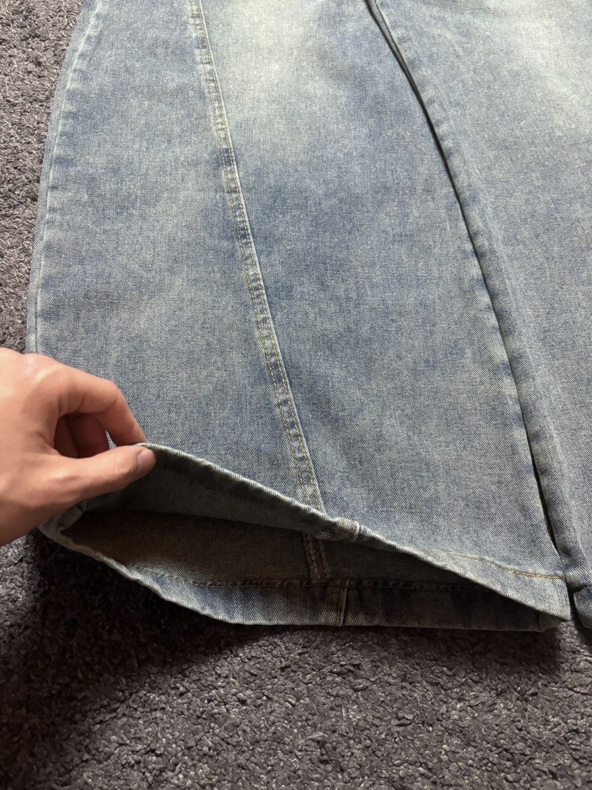Jean Vintage wide leg rare parachute balloon baggy blue jeans Size US 34 / EU 50 - 7 Thumbnail