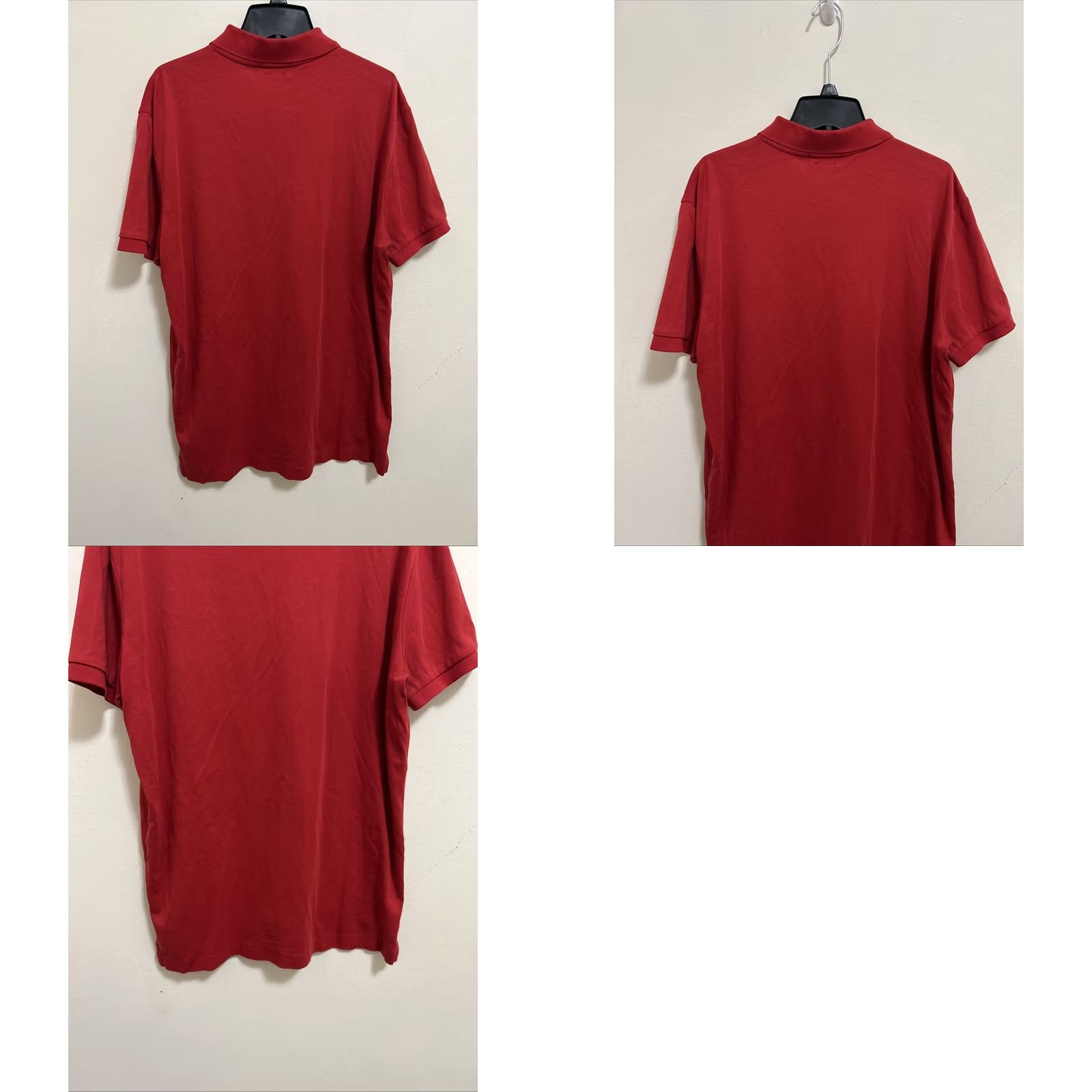 Ralph Lauren Polo Ralph Lauren Shirt Mens Large Red Pima Knit Short Sleeve Button Embroidered Logo Polo Size US L / EU 52-54 / 3 - 8 Thumbnail