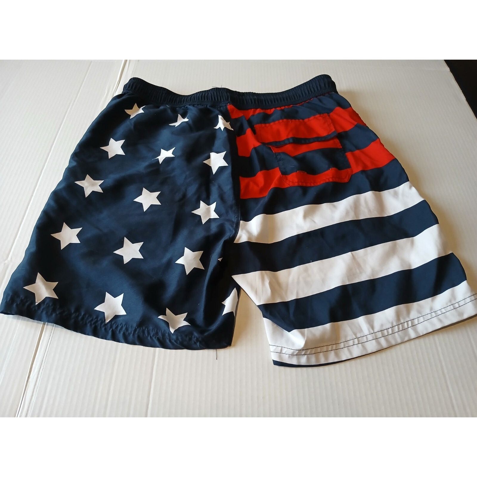 Polo Ralph Lauren U.S. Polo Assn. (Large) American Flag Style Swim Trunks Size US 42 / EU 58 - 4 Thumbnail
