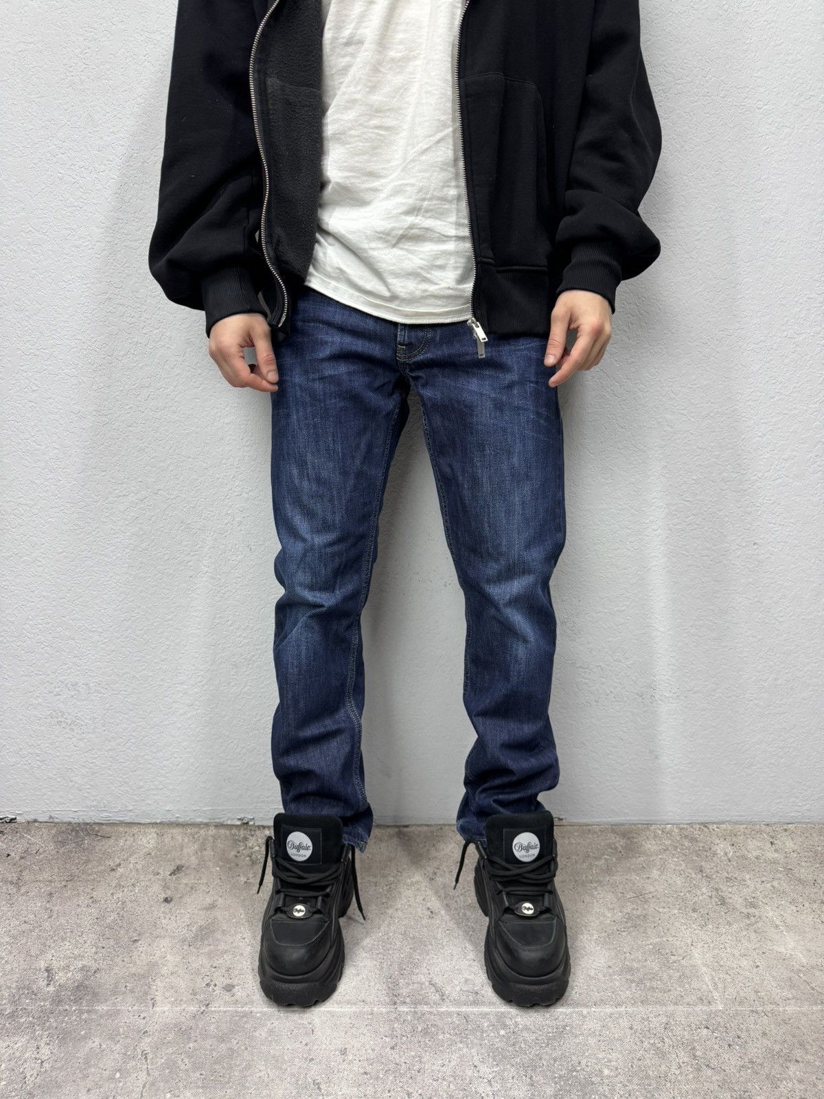Armani Armani denim pants Y2K Dolce Gabbana style Rare Cargo japan Size US 29 - 3 Thumbnail
