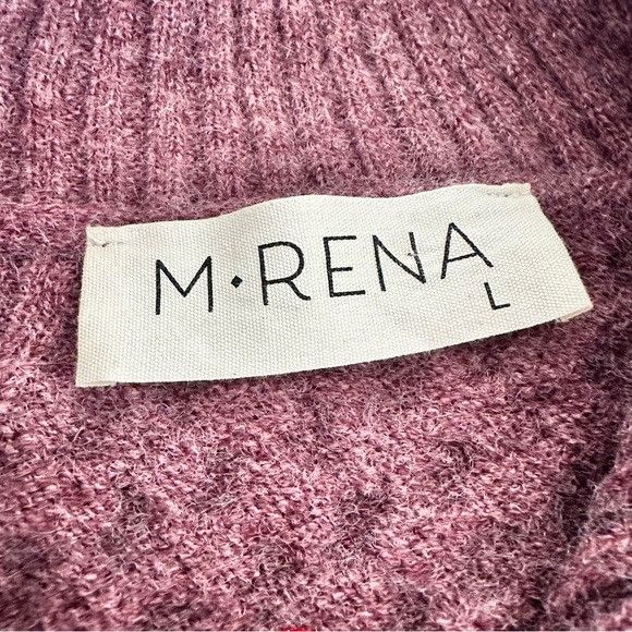 Other M. RENA Asymmetrical Zip Up Mock Neck Sweater in Plum Purple Size L / US 10 / IT 46 - 5 Thumbnail