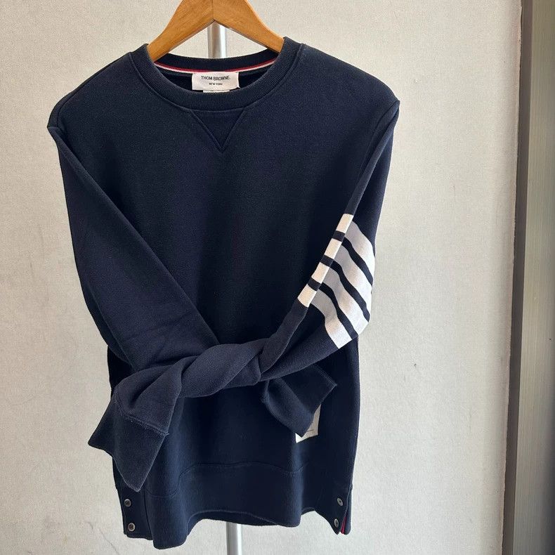Thom Browne Thom Browne Blue navy hoodie Size US L / EU 52-54 / 3 - 9 Thumbnail