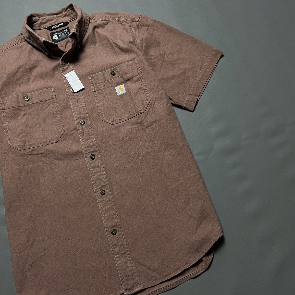 Carhartt × Vintage Vintage Carharrt Rugged Flex Work Shirt Size US L / EU 52-54 / 3 - 4 Thumbnail