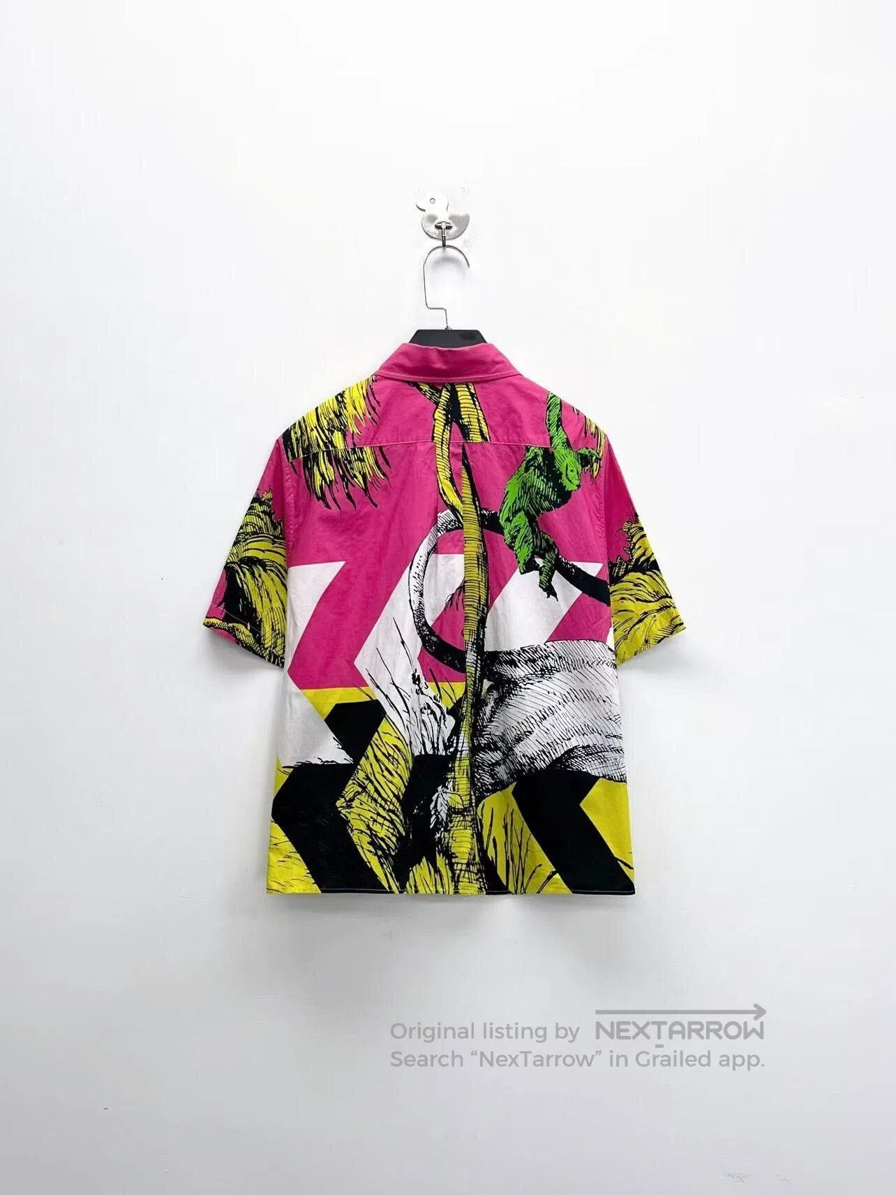 Dior pink tiger bee logo short sleeve shirt. Size M / US 6-8 / IT 42-44 - 2 Thumbnail